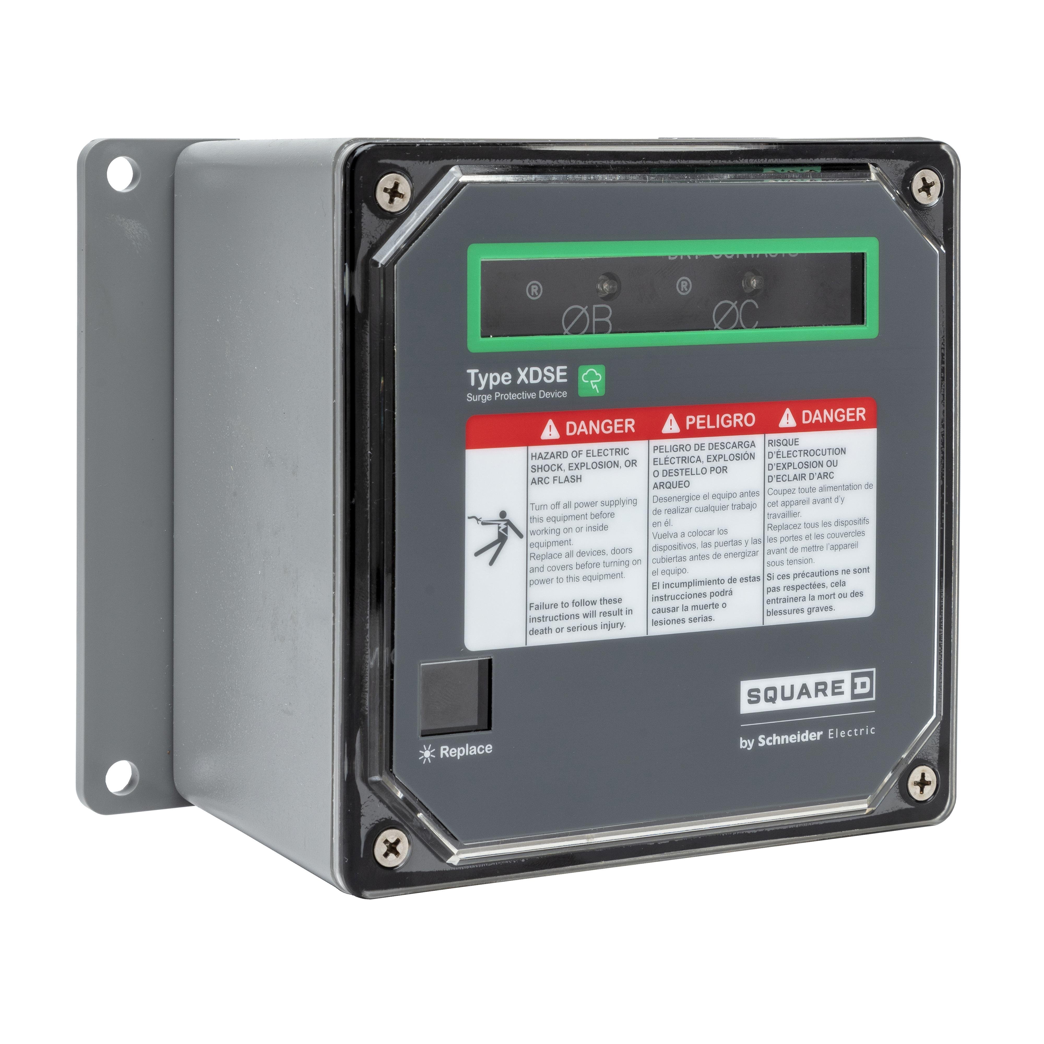 SSP05XDSE20A - Surge protection device, XDSE, 200kA, 480 VAC delta, 3 phase, 3 wire, SPD type 2