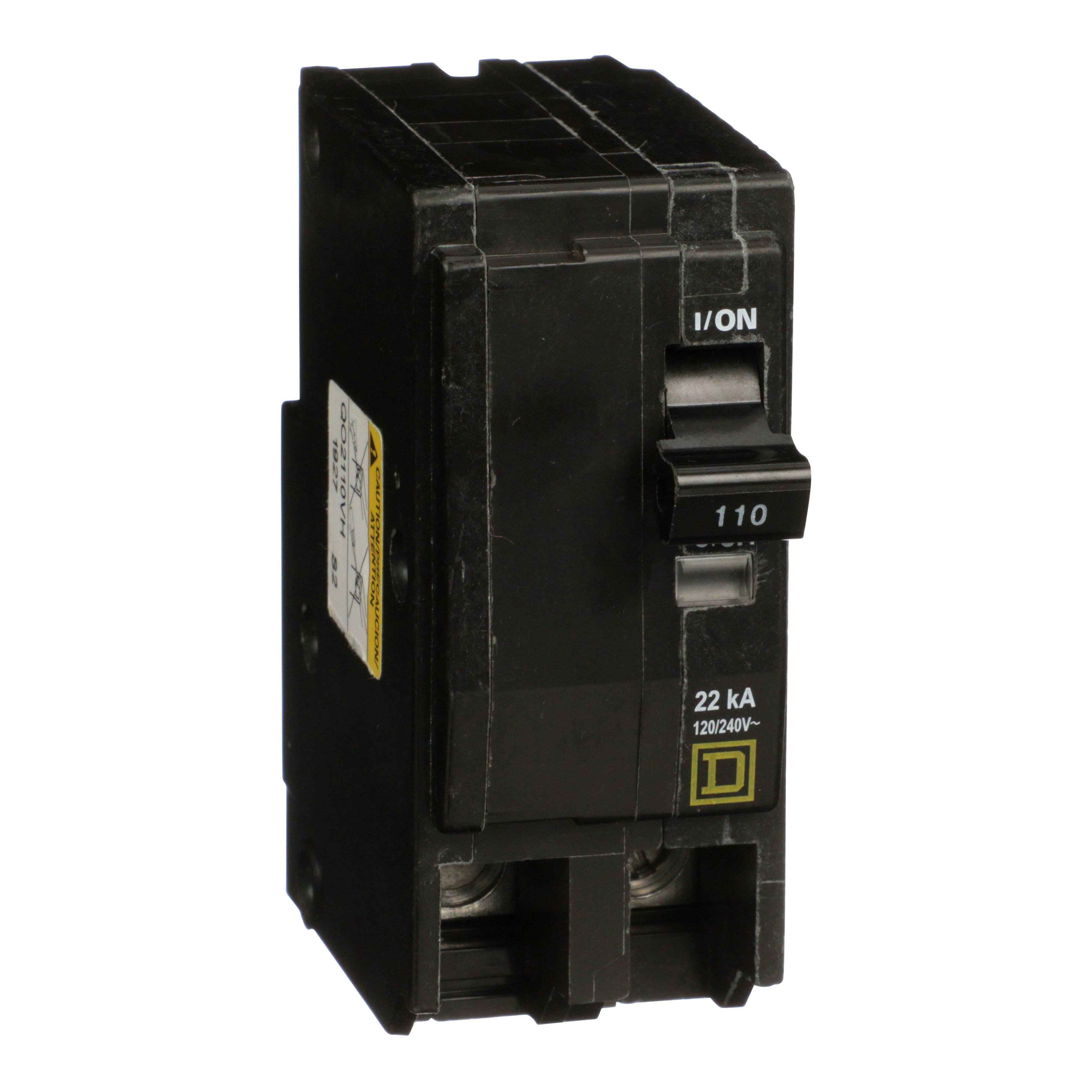 QO2110VH - Mini circuit breaker, QO, 110A, 2 pole, 120/240VAC, 22kA, plug in