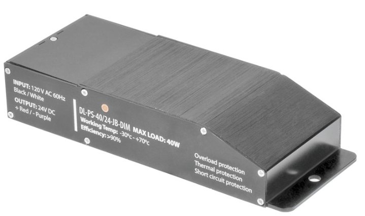 DL-PS-40/24-JB-DIM-A - 40W LED Power Supplies with Junction Box Enclosure DImmable