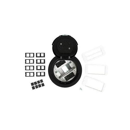 Picture of 6AT2PBK - 6AT Prewired Evolution™ Poke Thru Device, Flush Style Cover, Black