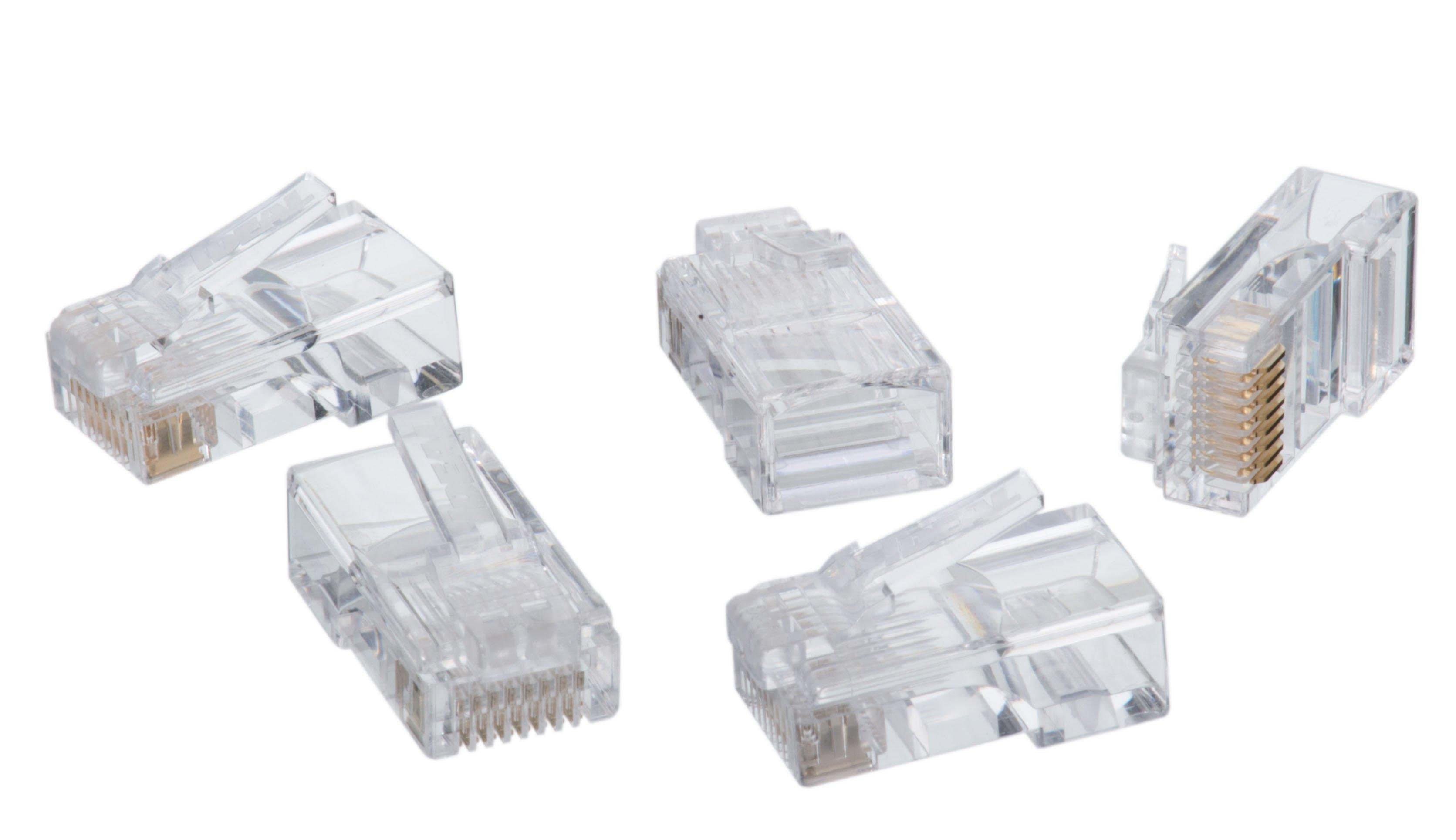 85-396 - CAT5e RJ-45 8P8C Modular Plugs -50 pk
