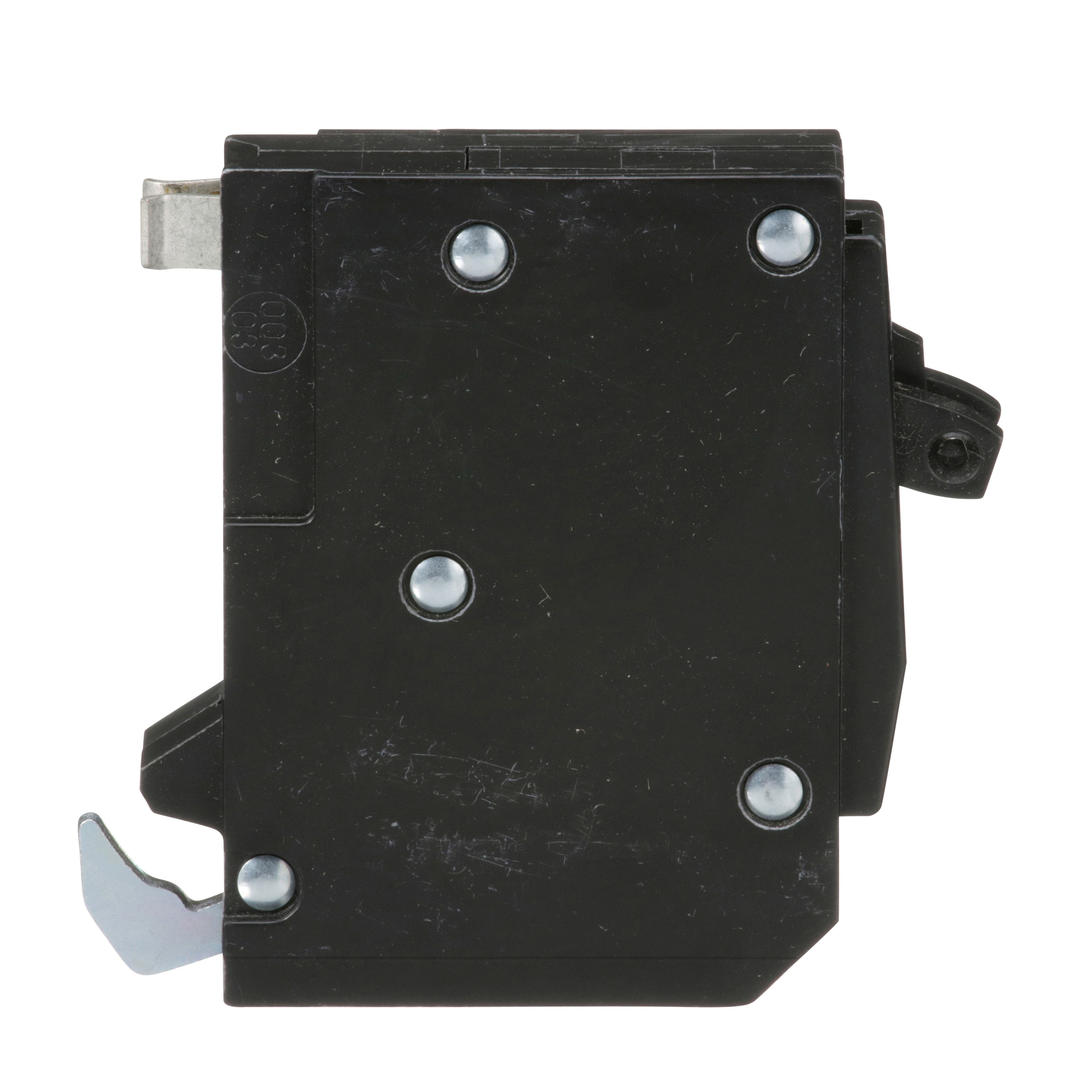 Picture of QOT1515 - Tandem mini circuit breaker, QO, 2 x 1 pole at 15A, 120/240VAC, 10kA, plug in