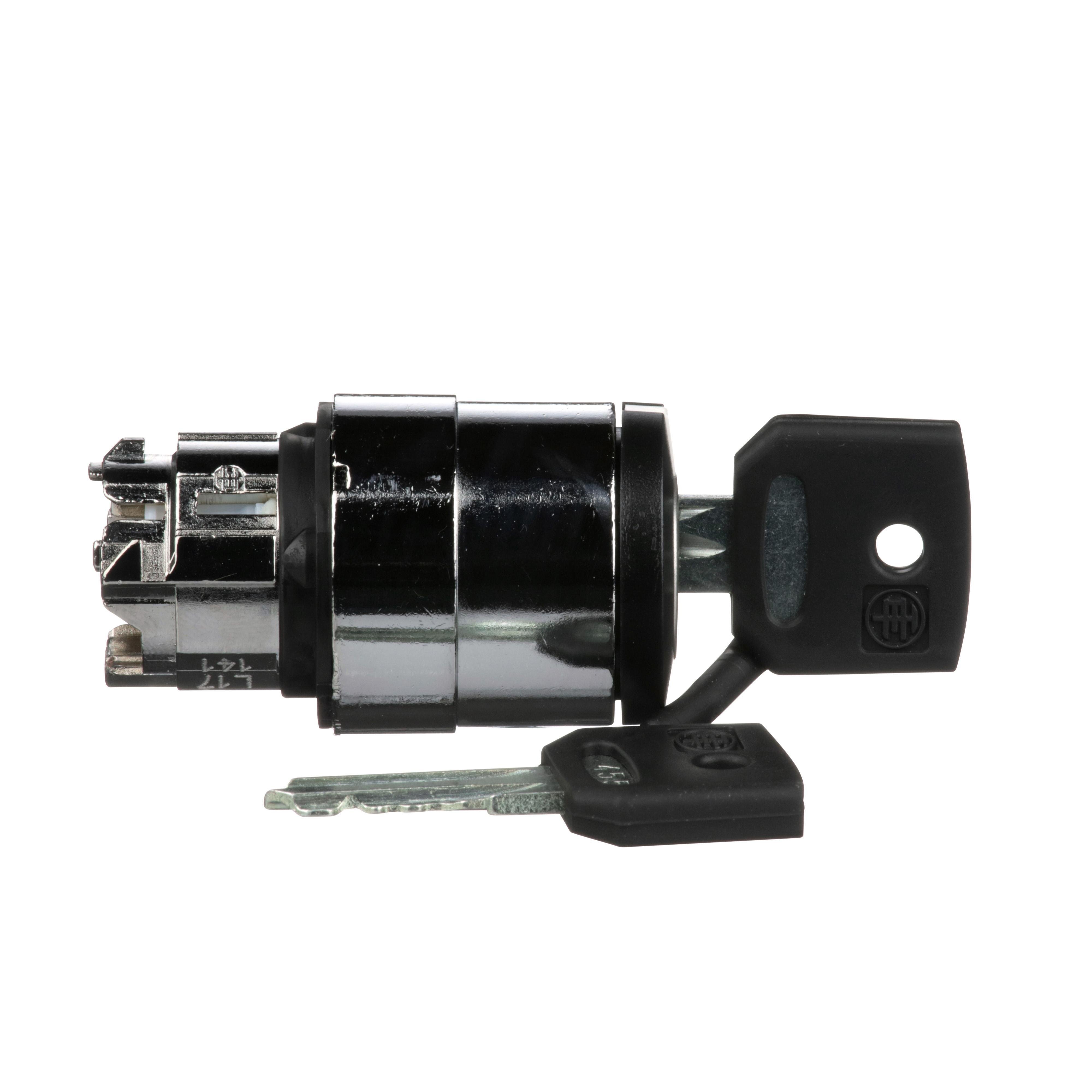 Picture of ZB4BG4 - Harmony, 22mm Push Button, keyed selector switch operating head, 2 position, maintained, unmarked