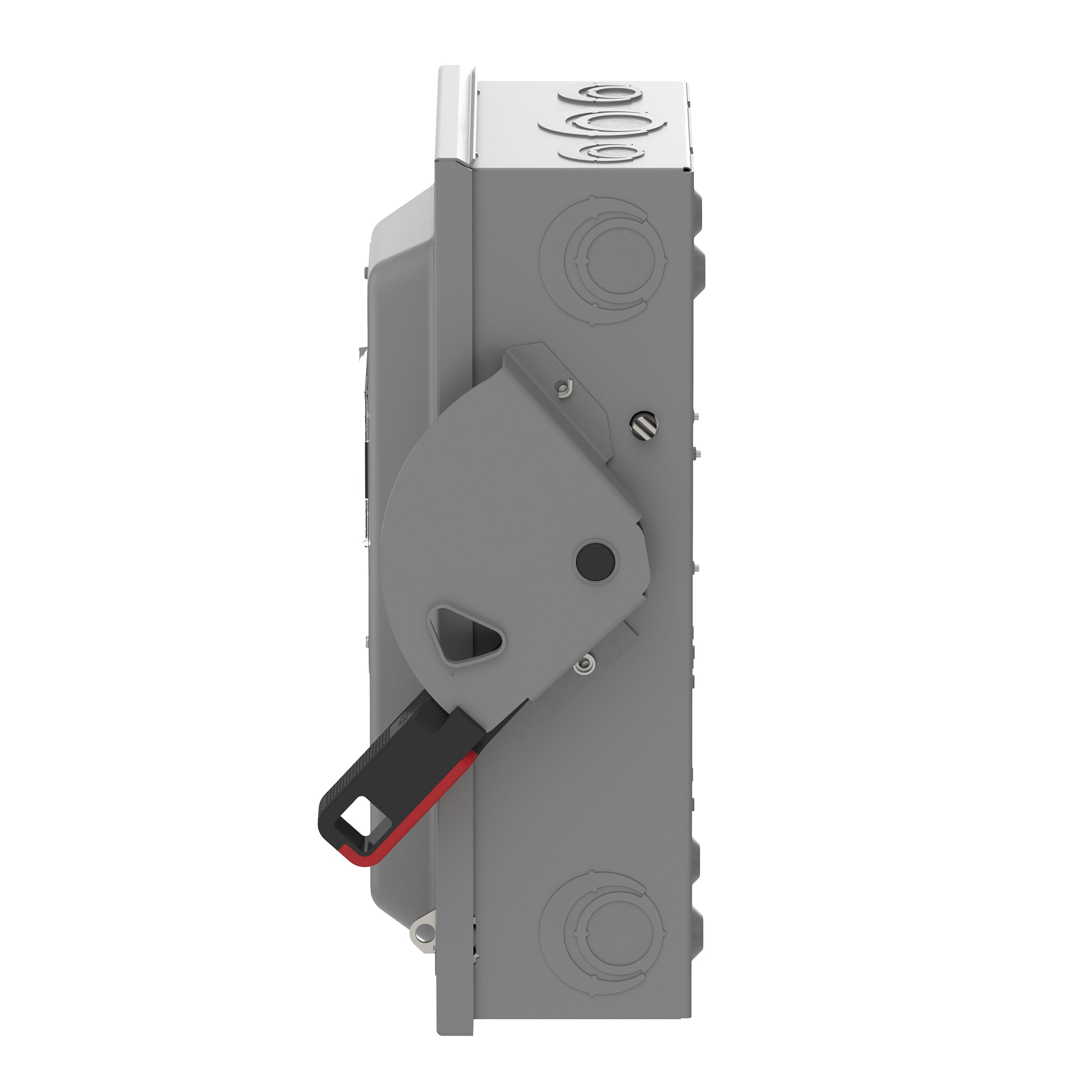 Picture of VH362N - Safety switch, VisiPacT, heavy duty, fused, viewing window, NEMA 1, 600V, 60A, 3 pole, neutral installed