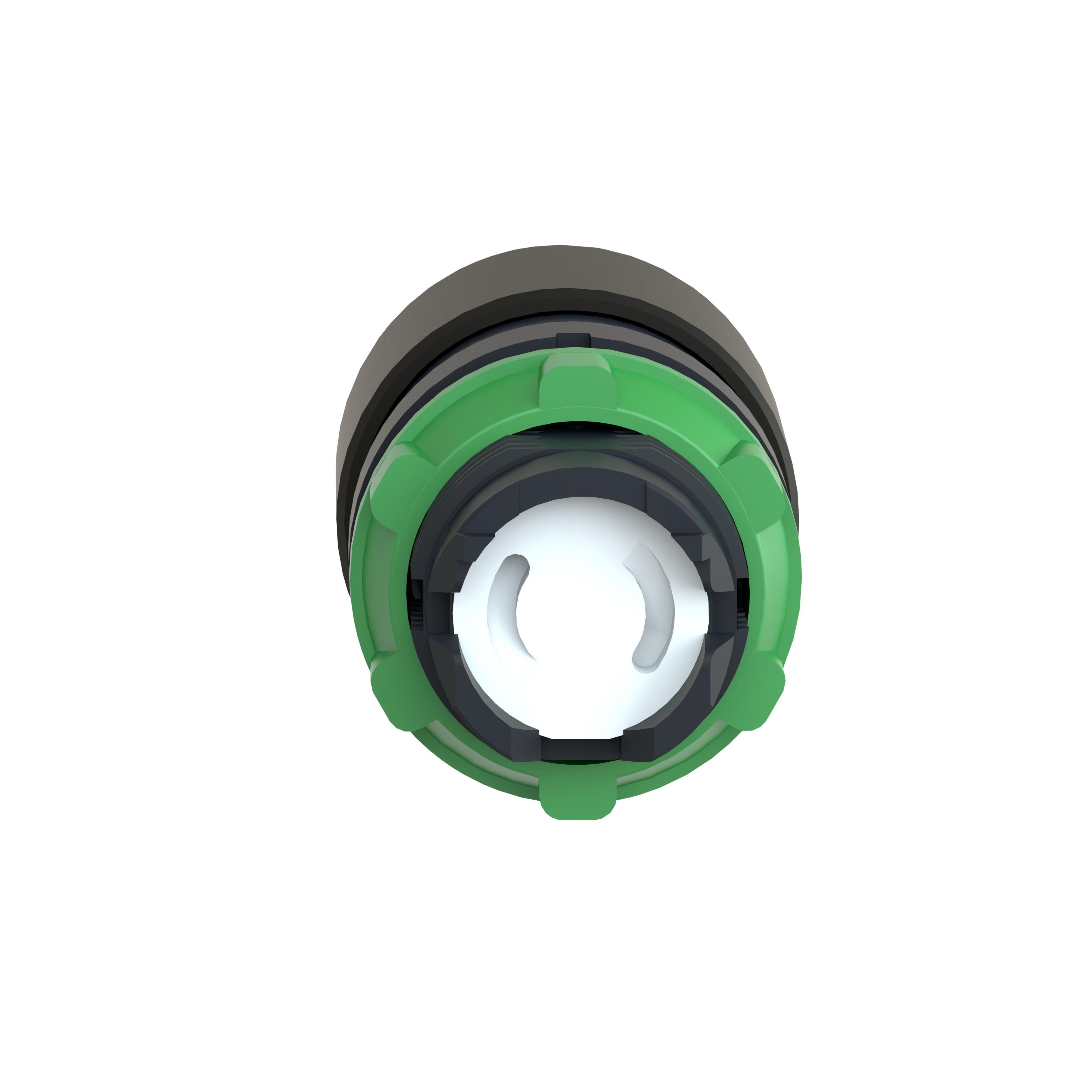Picture of ZB5AC24 - Head for non illuminated pushbutton, Harmony XB5, plastic, black, mushroom 30mm, 22mm, spring return