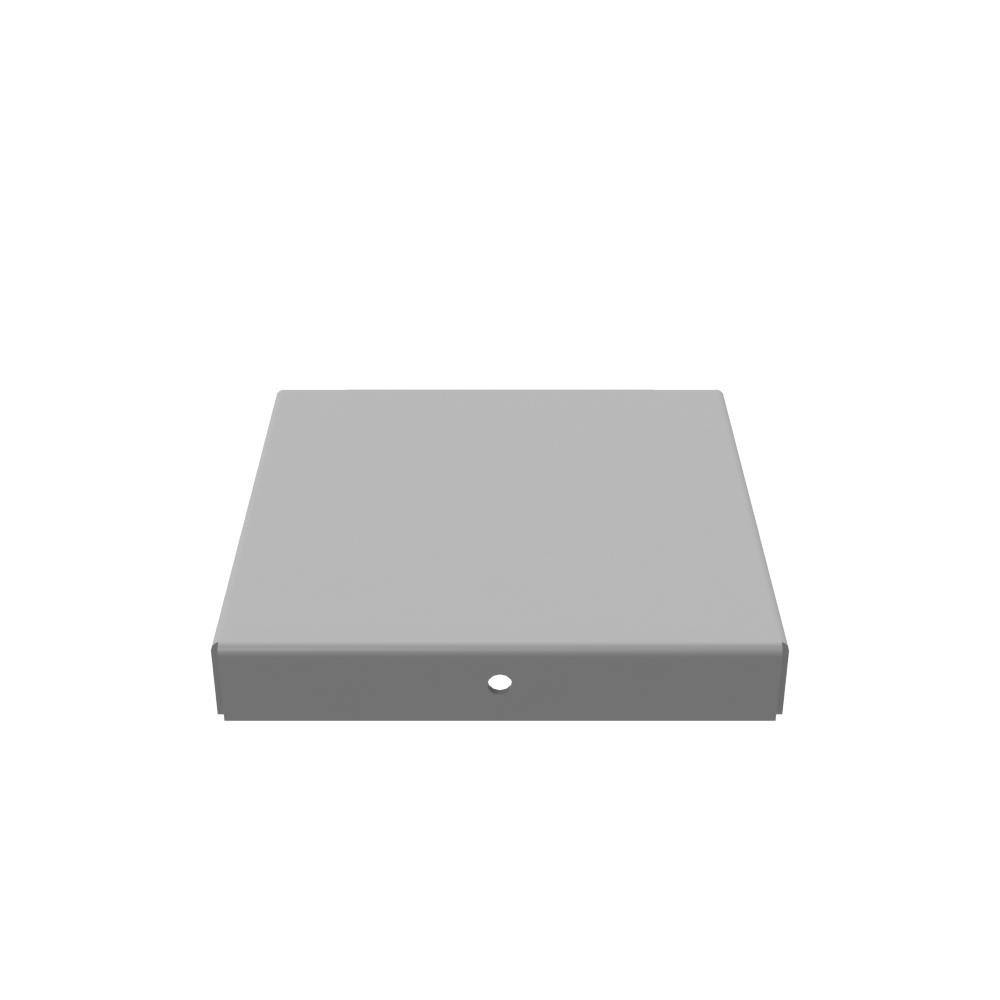 Picture of 44GE-NK - Wireway End Type 1 4X4 Screw Cover ANSI 61 Gray Steel No Knockouts