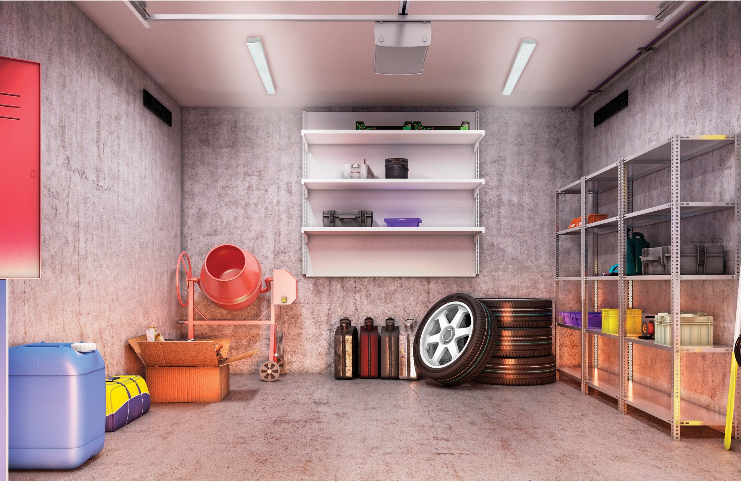 Picture of 65-1097 - LED 2 ft.- Ceiling Wrap with Motion Sensor - 20W - 4000K - White Finish - 120-277V