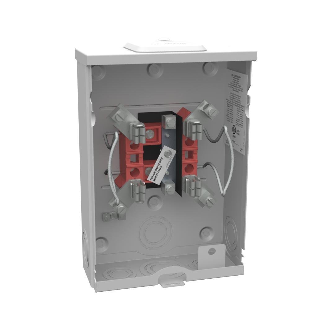 U5934-XL-BLG - 4 Terminal Ringless Small Closing Plate 7-8 In Barrel Lock Ground With Bracket Provision