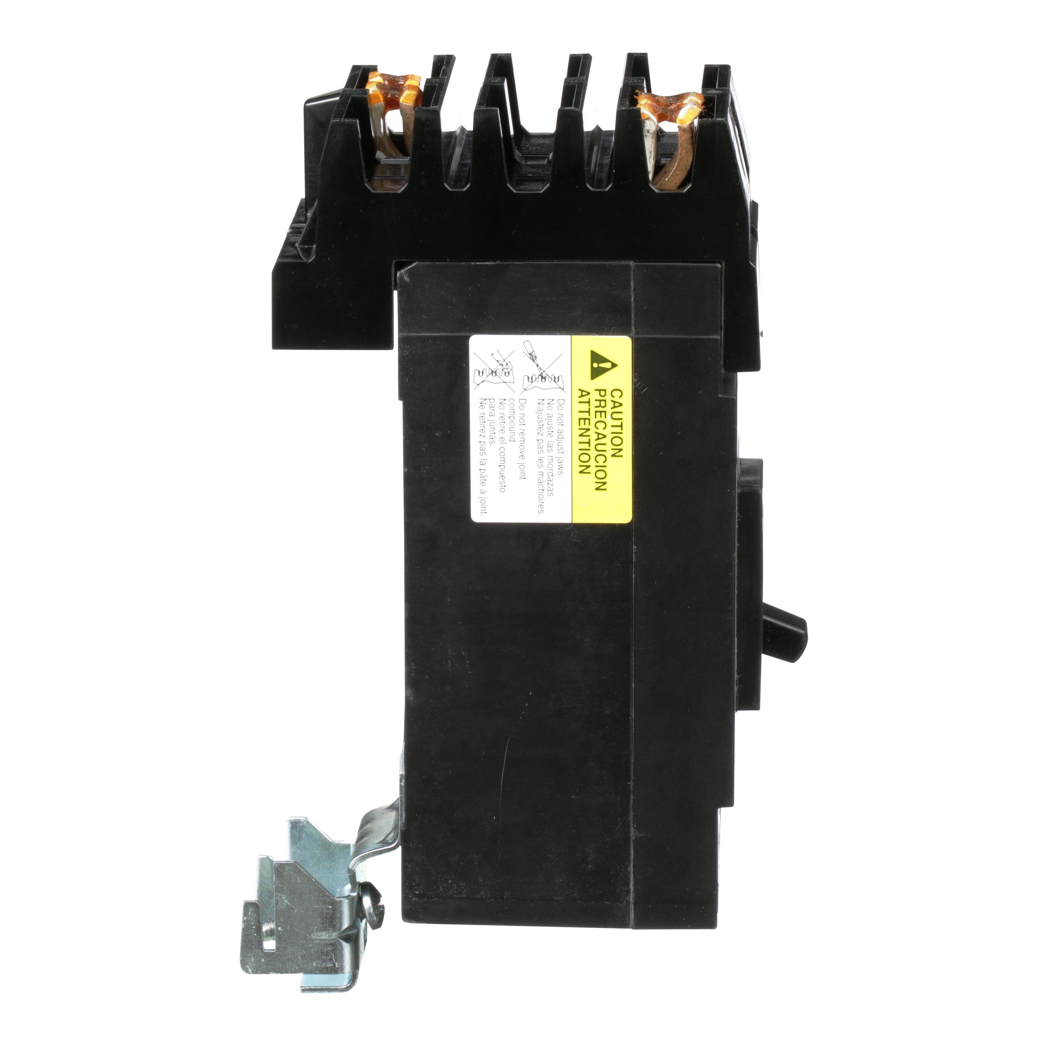 Picture of QBA221002 - Circuit breaker, PowerPacT Q, 100A, 2 pole, 240VAC, 10kA, I-Line, thermal magnetic, 80%, AC