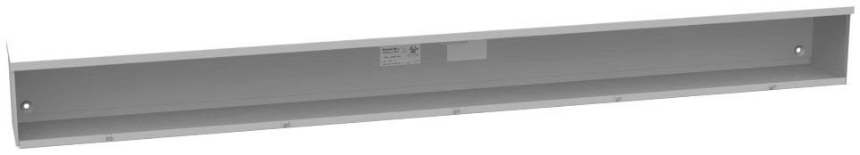 6672-GSC3R-NK - 6x72x6 Screw Cover Wireway Type 3R UL Listed Steel No Knockouts ANSI 61 Gray Quad D Knockout For Lock