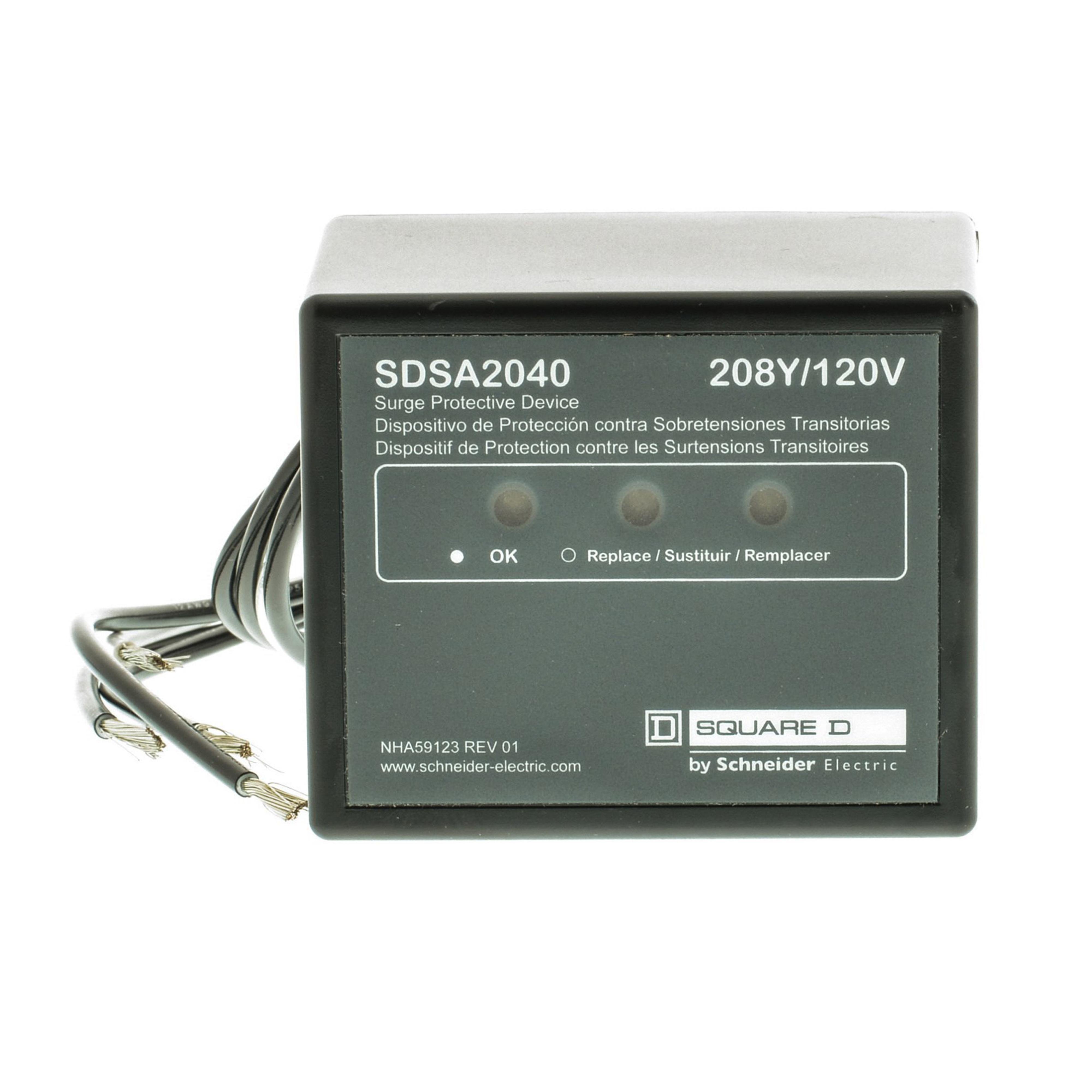 SDSA2040 - Surge protection device, Surgelogic, 40kA, 208Y/120 VAC, 3 phase, 4 wire, NEMA 4X