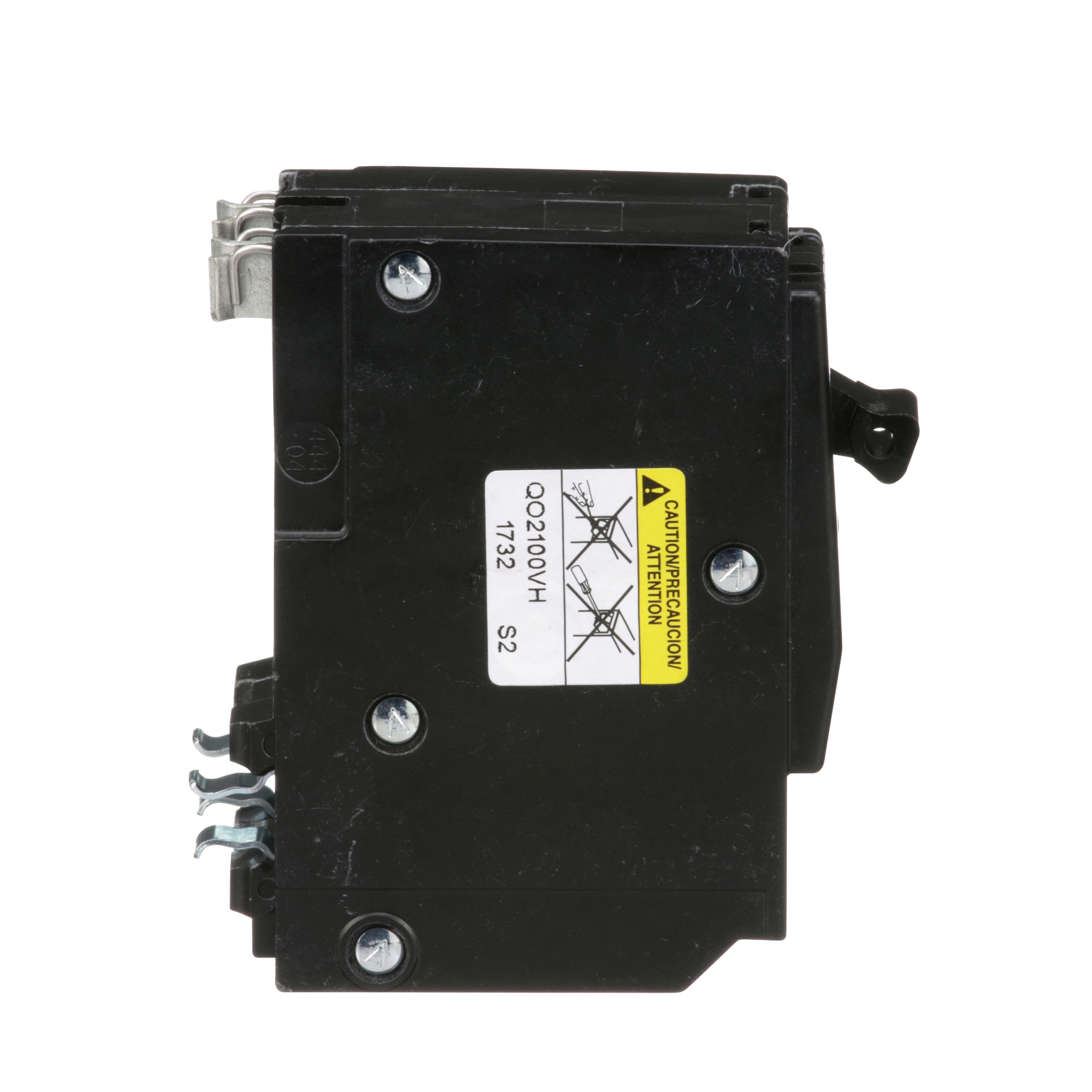Picture of QO2100VH - Mini circuit breaker, QO, 100A, 2 pole, 120/240VAC, 22kA, plug in