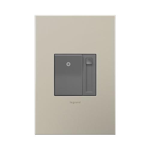 Picture of ADPD453LM2 - adorne® 450W CFL/LED Paddle Dimmer, Magnesium, with Microban®