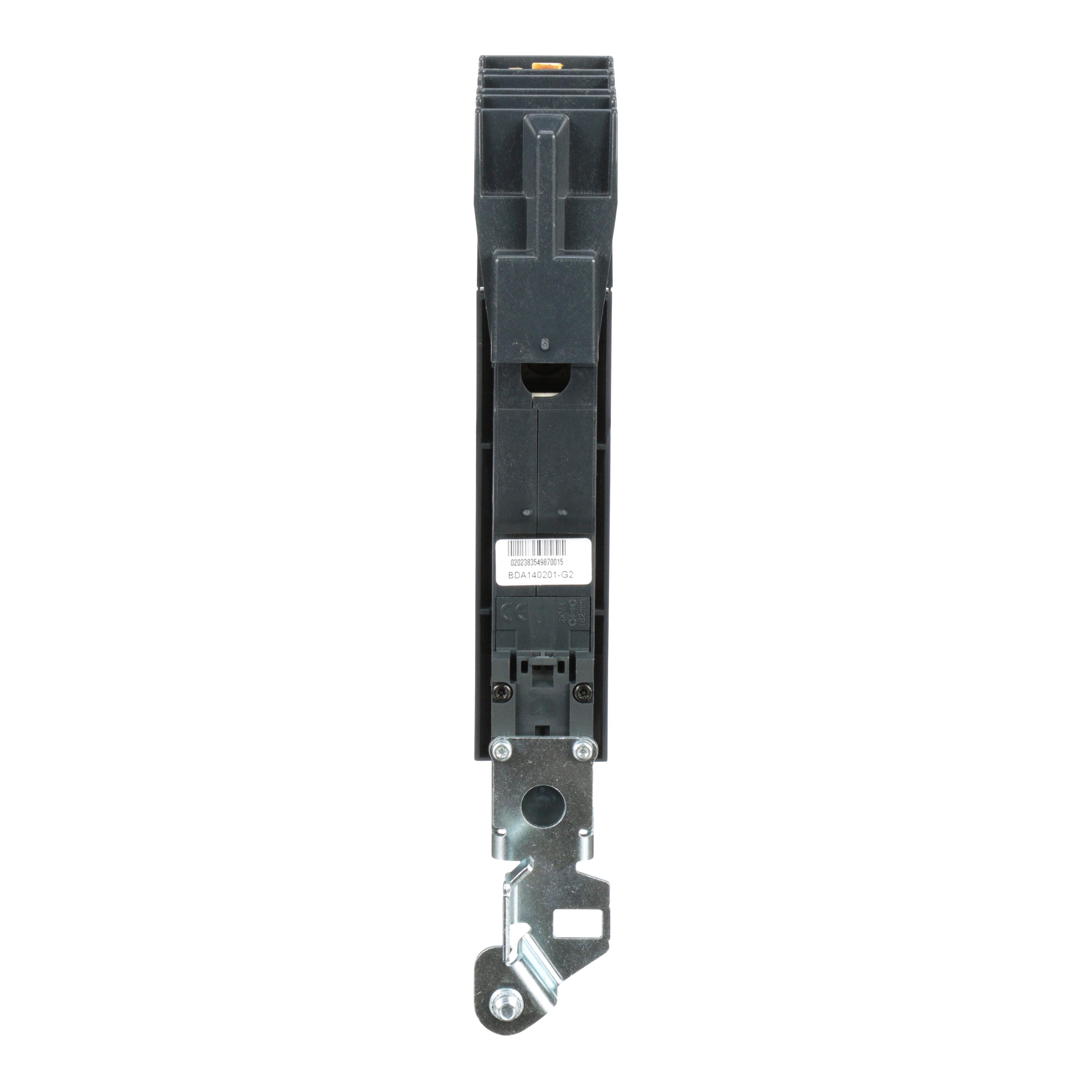 Picture of BDA140201 - Circuit breaker, PowerPacT B, 20A, 1 pole, 480Y/277VAC, 18kA, I-Line, thermal magnetic, 80%, A