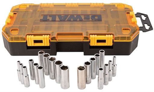 DWMT73811 - DEWALT 20 Piece 1/4 in Drive Deep Combination Socket Set