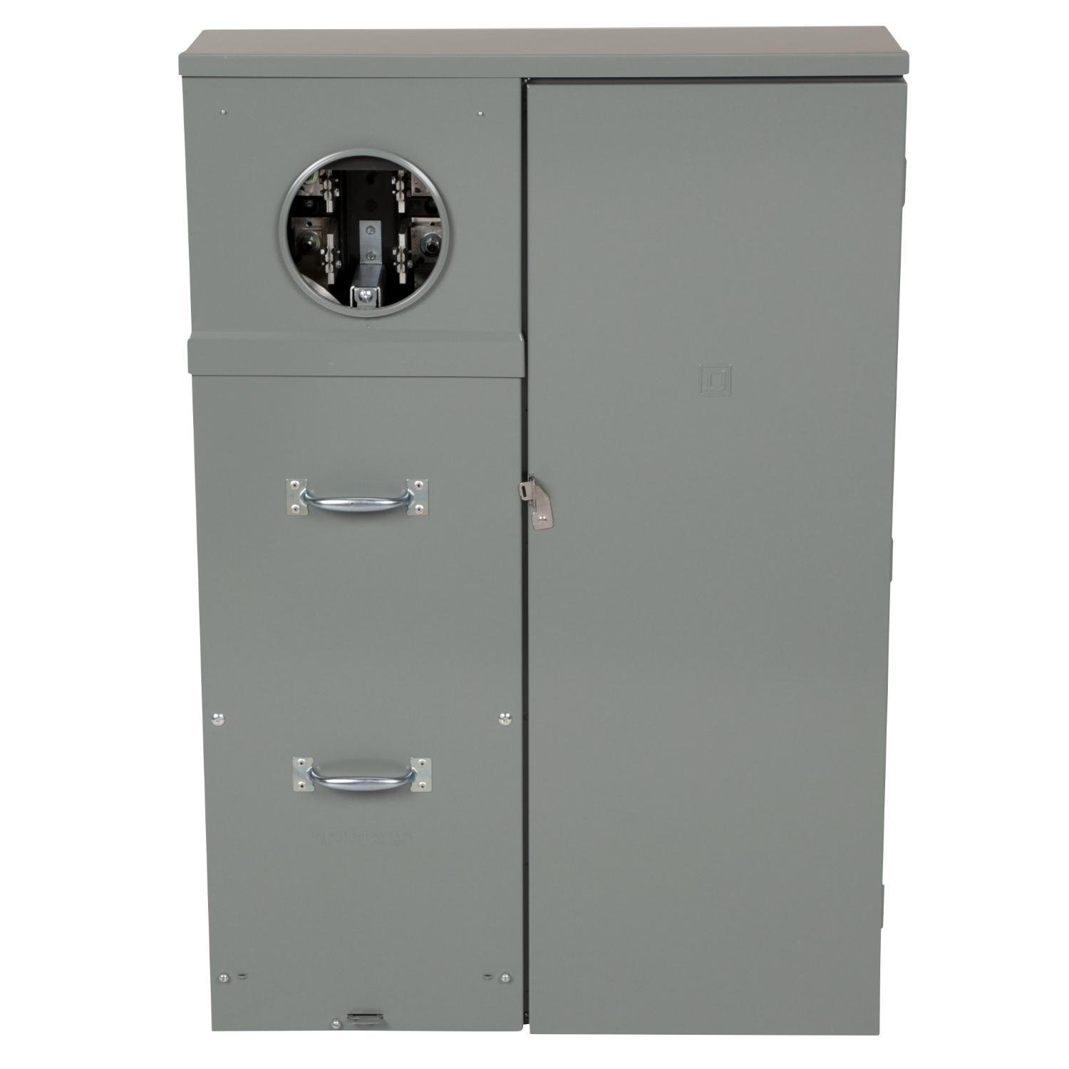 SU3040D400CB - All in one, Homeline, CSED, ringed socket, 400A, surface/semi, 30 spaces, 40 circuits, 25kA SCCR, 320 manual bypass