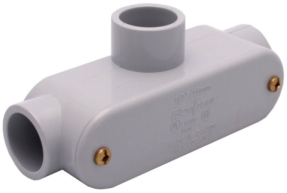 077461 - ST10S 1/2" PVC TYPE T ACCESS FITTING SCEPTER