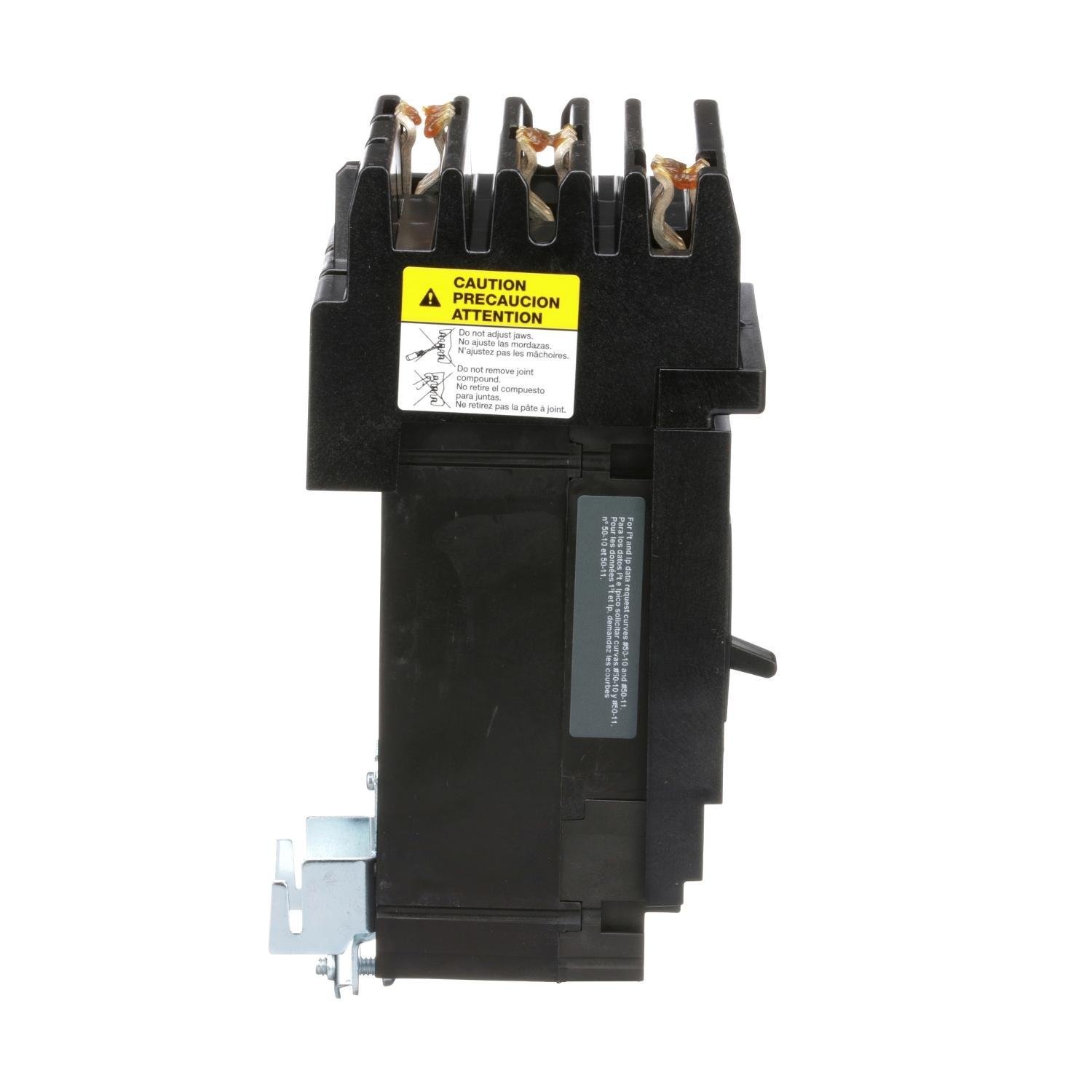Picture of HJA36125 - Circuit breaker, PowerPacT H, 125A, 3 pole, 600VAC, 25kA, I-Line, thermal magnetic, 80%, ABC