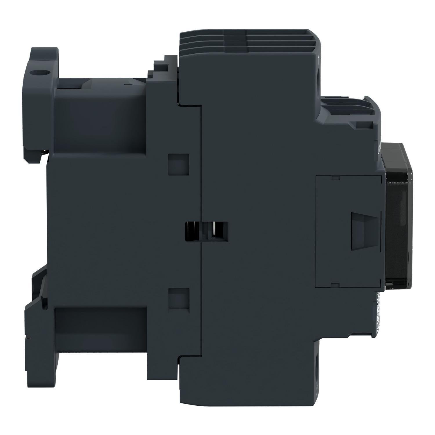 Picture of LC1D188G7 - IEC contactor, TeSys Deca, nonreversing, 32A resistive, 4 pole, 2 NO and 2 NC, 120VAC 50/60Hz coil, open style, open style