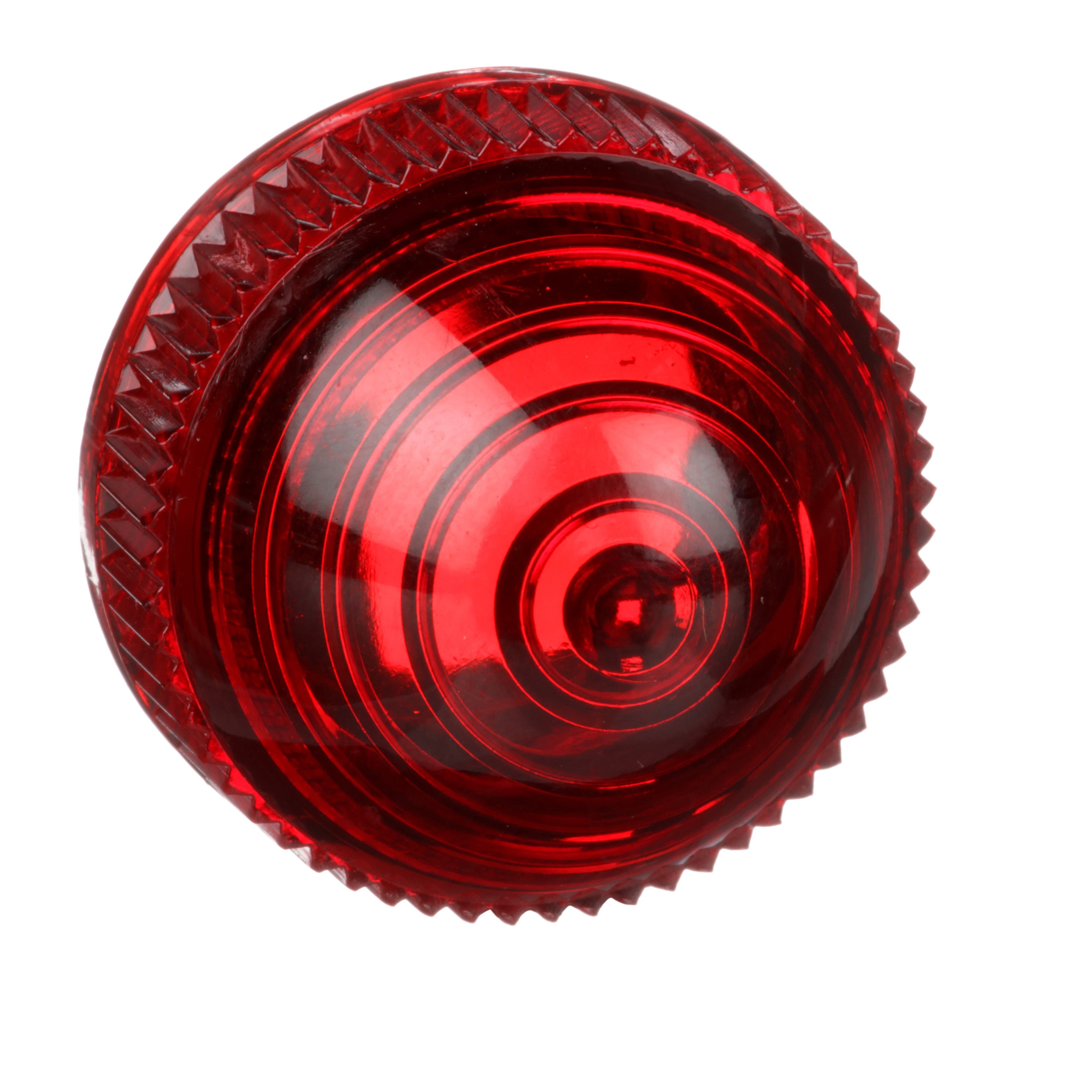 9001R9 - 30mm Push Button, Types K or SK, pilot light lens, plastic domed, red
