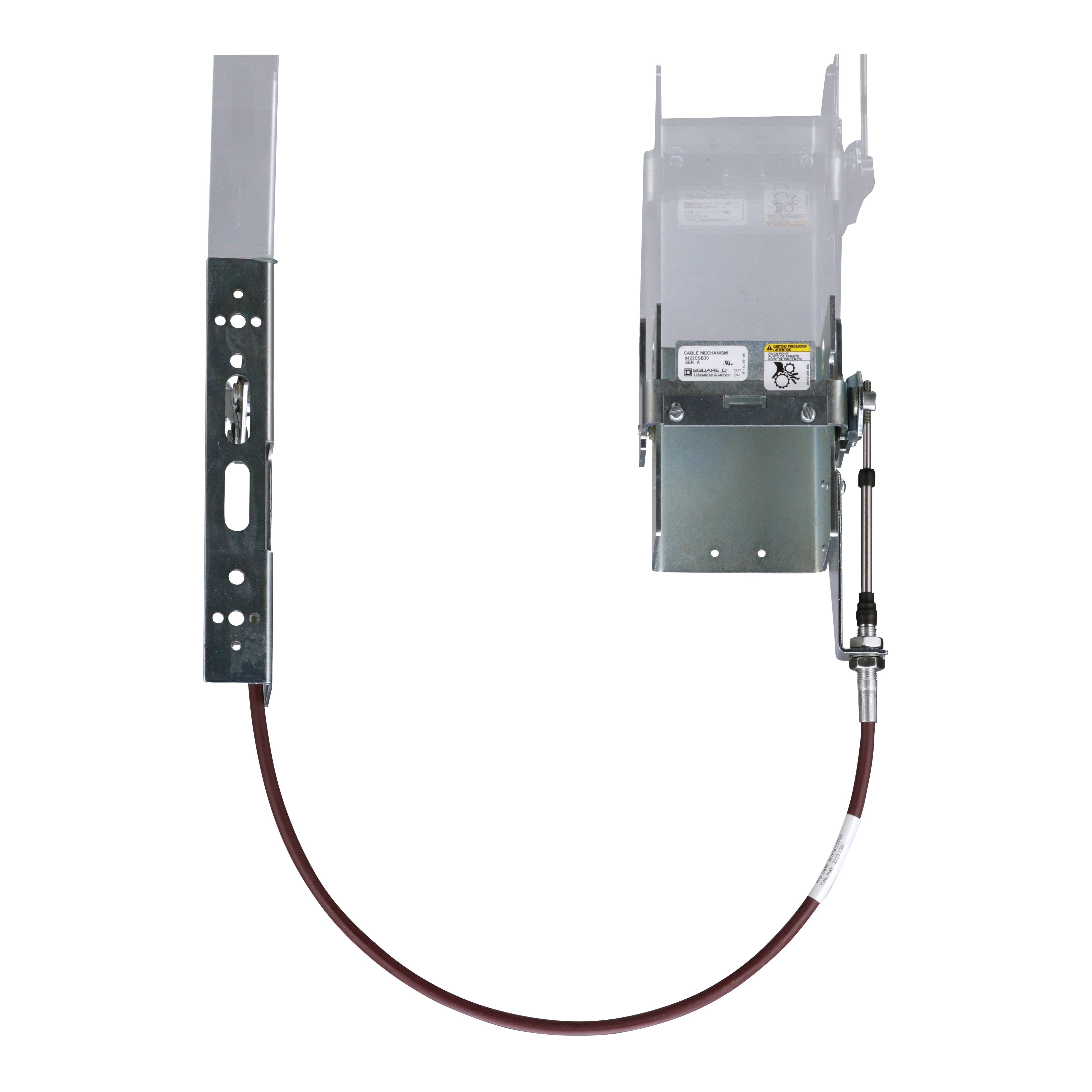 Picture of 9422CSB30 - Disconnect mechanism, circuit breaker, cable operated, 125A, 3 pole, PowerPacT B breaker, 36 inch cable