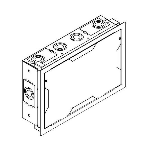WMPAC525FCW - WMPAC525 In-Wall Storage Box with Flange and Cover