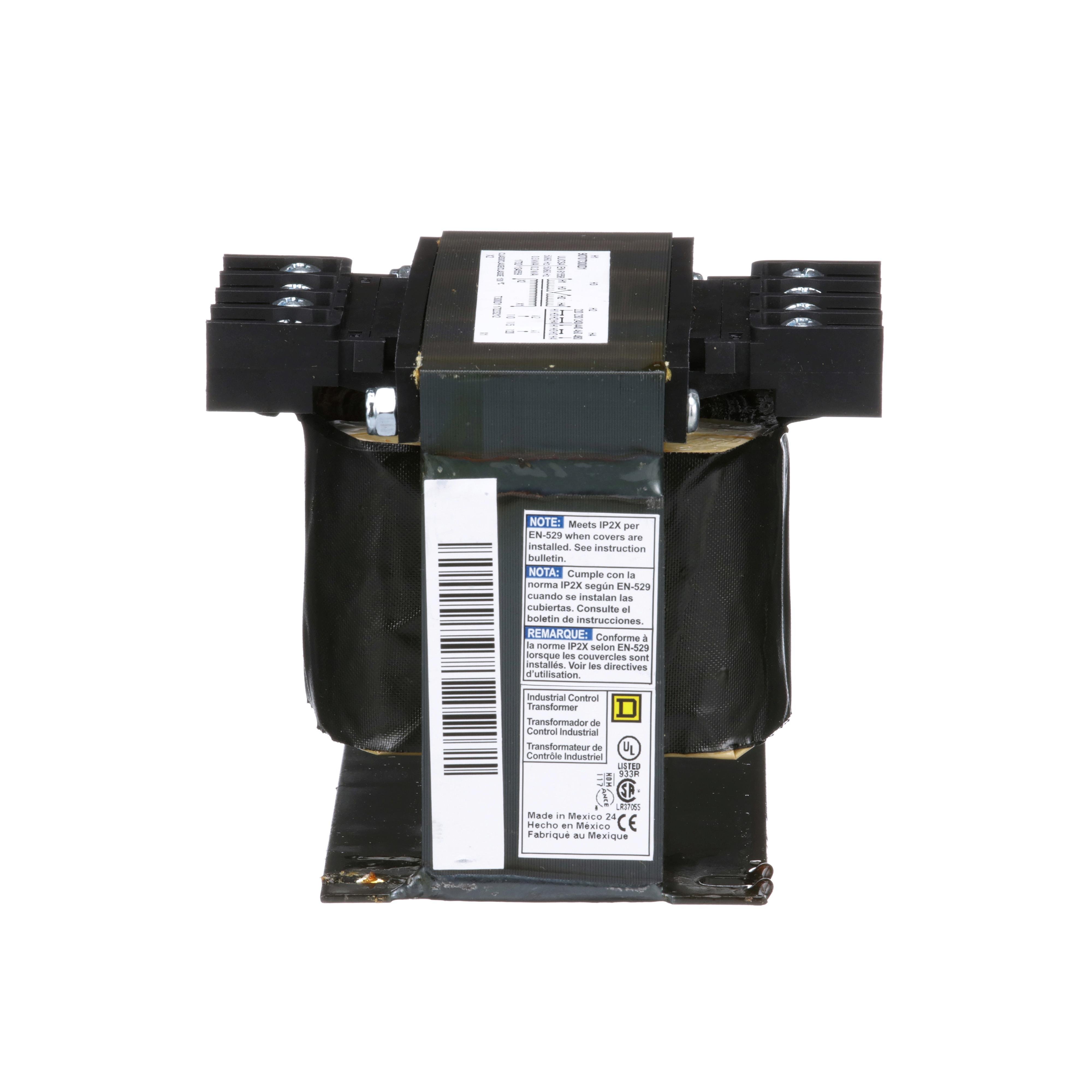 Picture of 9070T300D1 - Transformer, Type T, industrial control, 300VA, 1 phase, 240x480V primary, 120V secondary, 80C rise