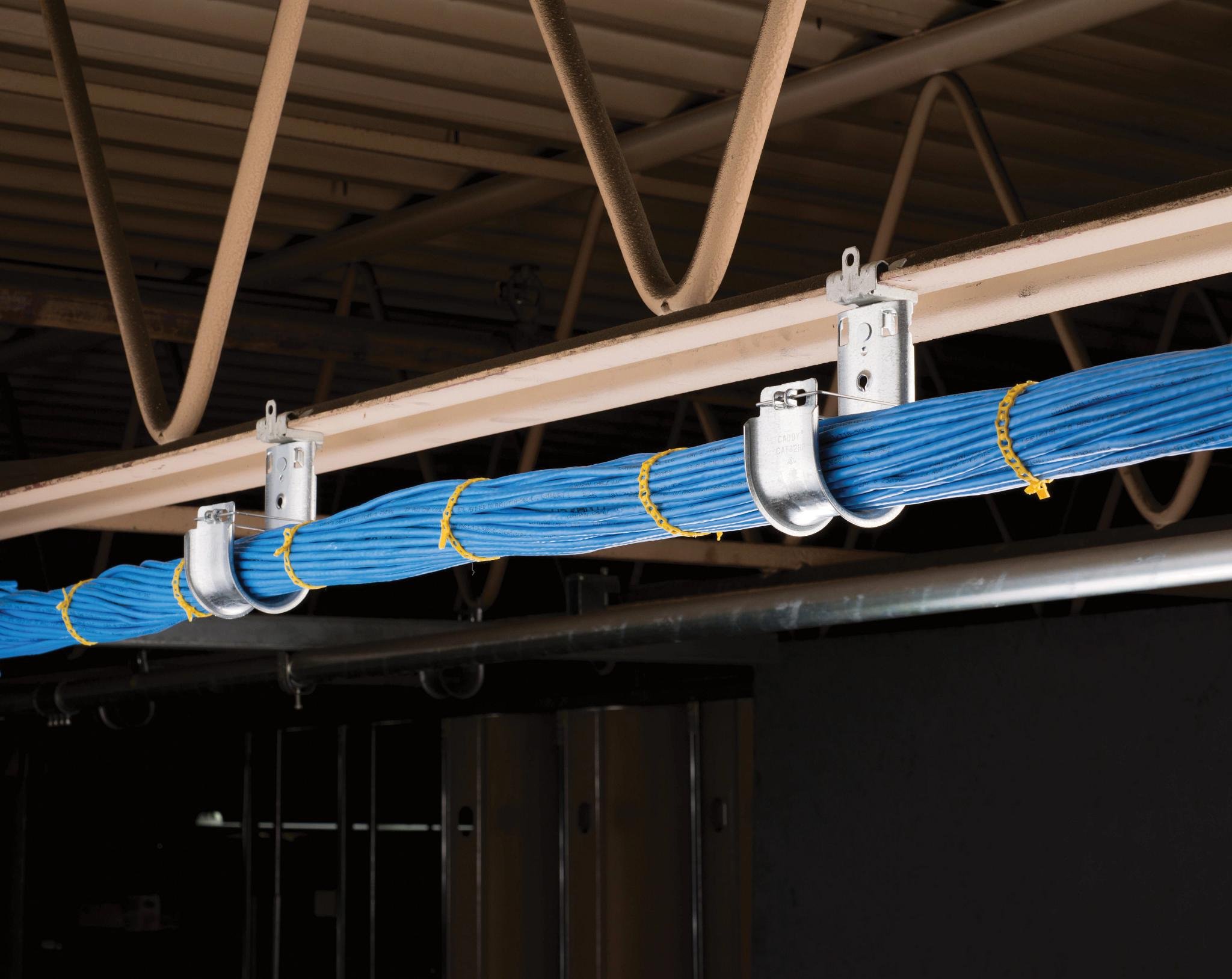 Picture of CAT32HP58 - nVent CADDY Cat HP J-Hook with Hammer-On Flange Clip, Swivel, 2" dia, 5/16"–1/2" Flange