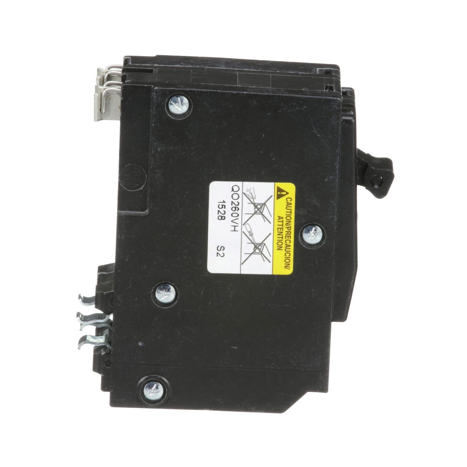 QO260VH - Mini circuit breaker, QO, 60A, 2 pole, 120/240VAC, 22kA, plug in