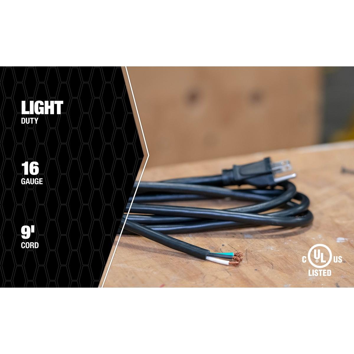 Picture of 9709SW8808 - 16/3 9' SJTW Power Supply Cord