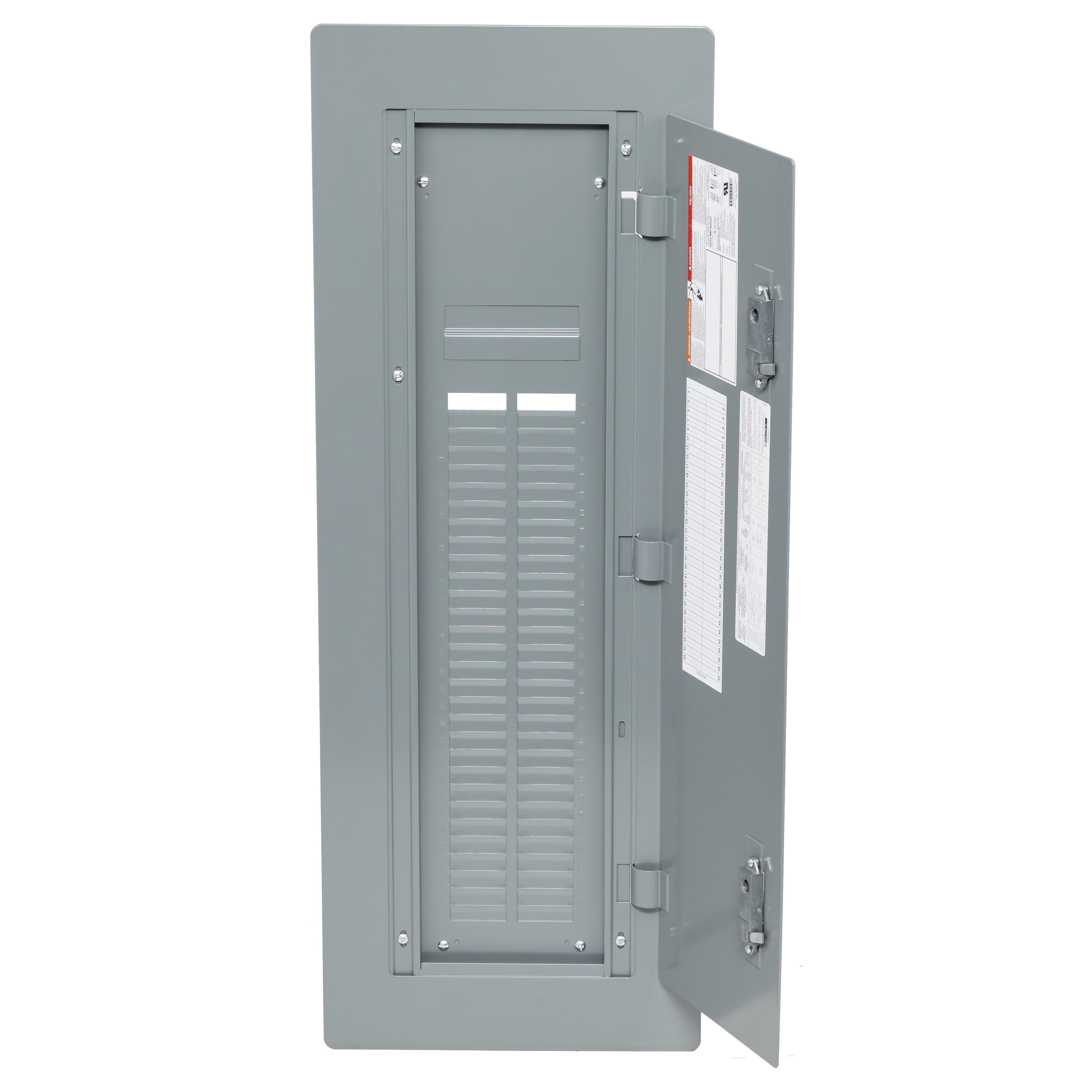 QOCMF60UC - Replacement cover, QO, for 60 space load center, mono flat, combination flush and surface, gray