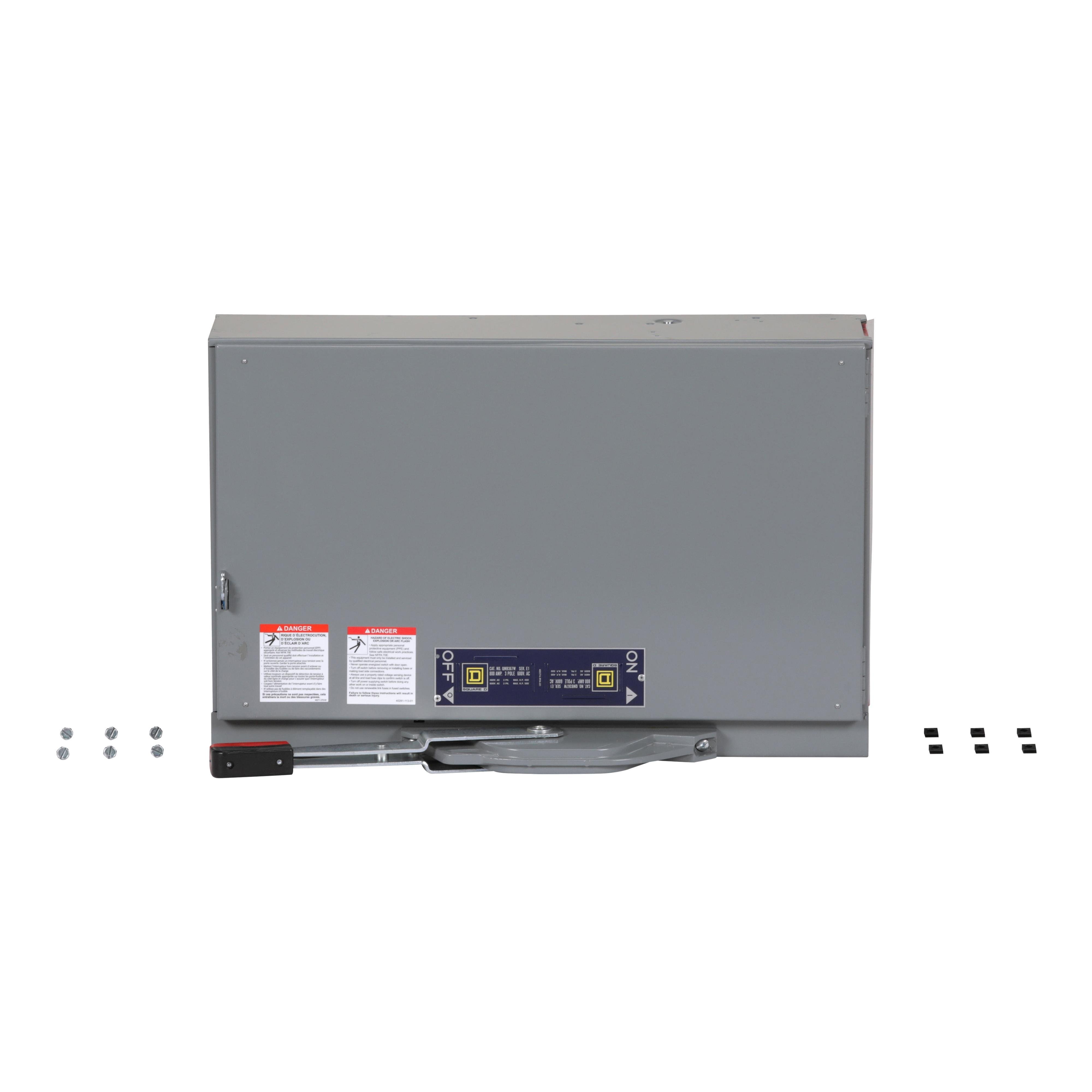 QMB367W - Switch unit, QMB fusible panelboards, 800A, 15 inch, 3 pole, 500HP @ 600VAC max