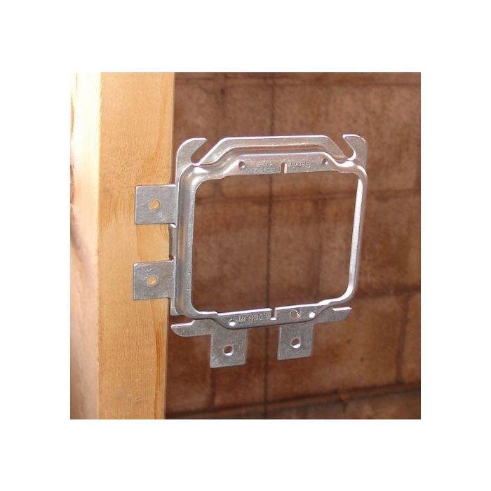 Picture of SLR-258 - Four Square Raised 2-Gang Prefab Box Mount Ring, 5/8" Drywall, 50 Pak
