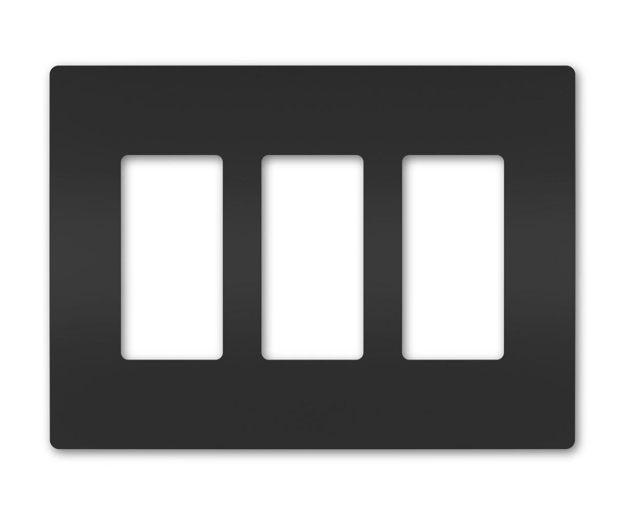 Picture of RWP263BK - radiant® 3-Gang Screwless Wall Plate