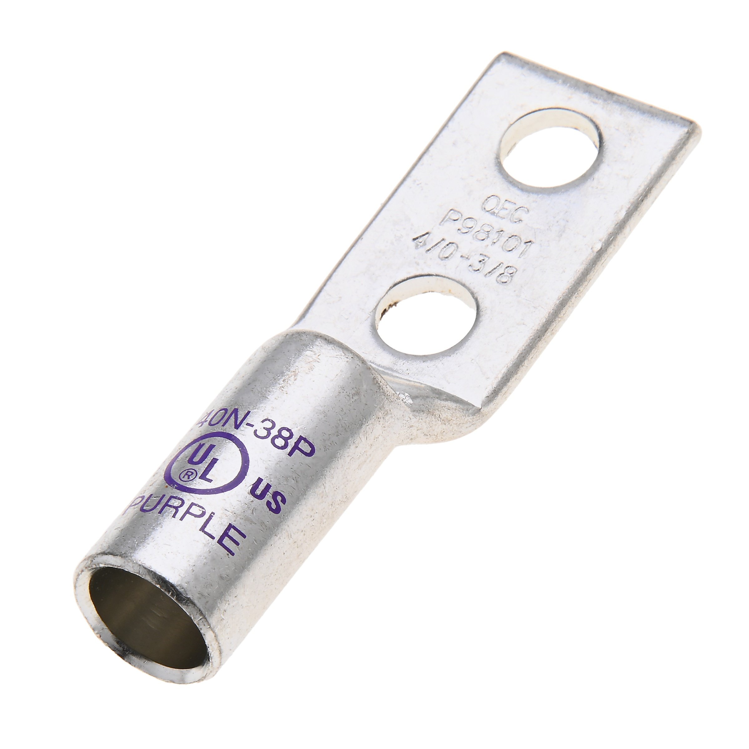 L40N-38P - Copper Compression Lug Long 4/0 AWG