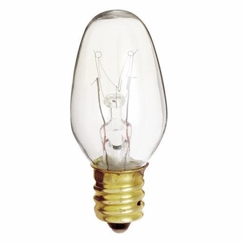 S3680 - 4 Watt C7 Incandescent - Clear - 3000 Average rated hours - 16 Lumens - Candelabra base - 120 Volt
