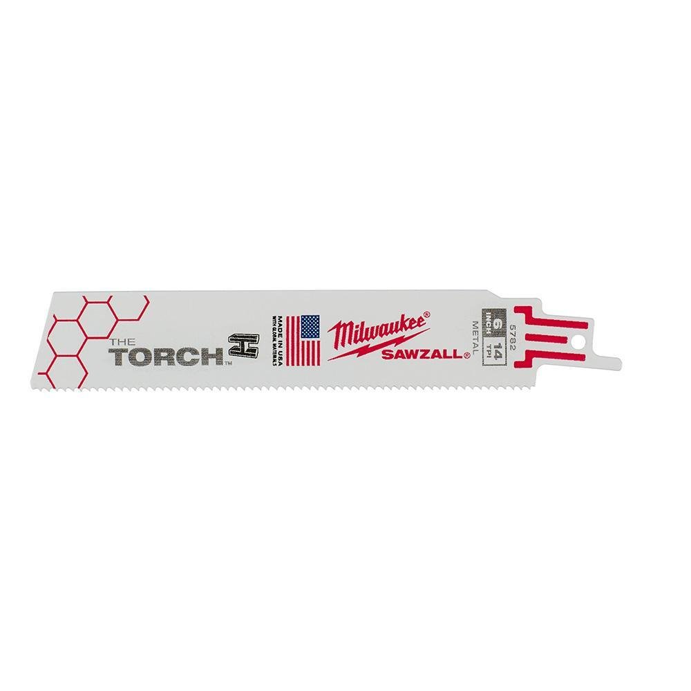 48-00-5782 - 6 in. 14 TPI THE TORCH™ SAWZALL® Blades 5PK