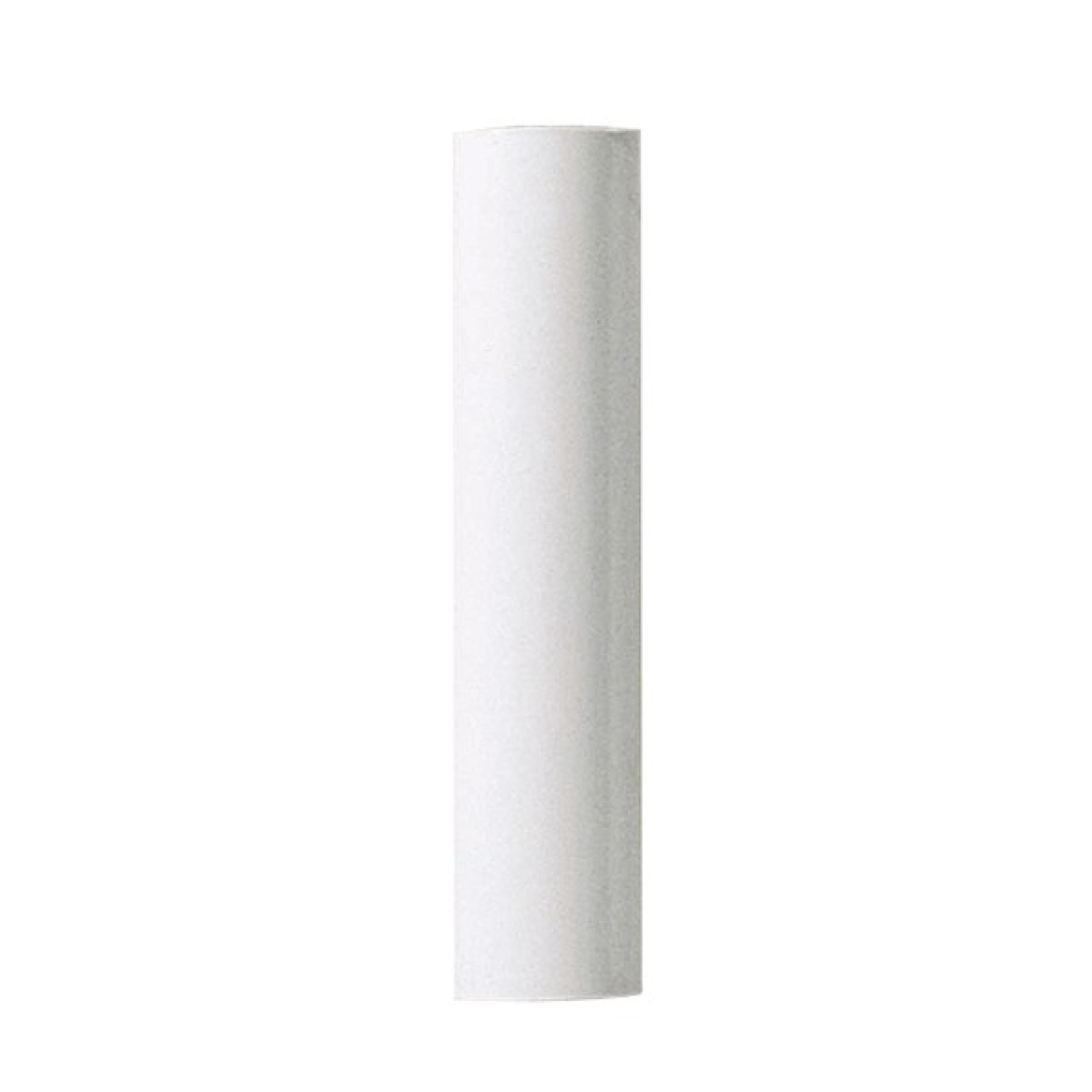 90-906 - Plastic Candle Cover, White Plastic, 13/16" Inside Diameter, 7/8" Outside Diameter, 6" Height