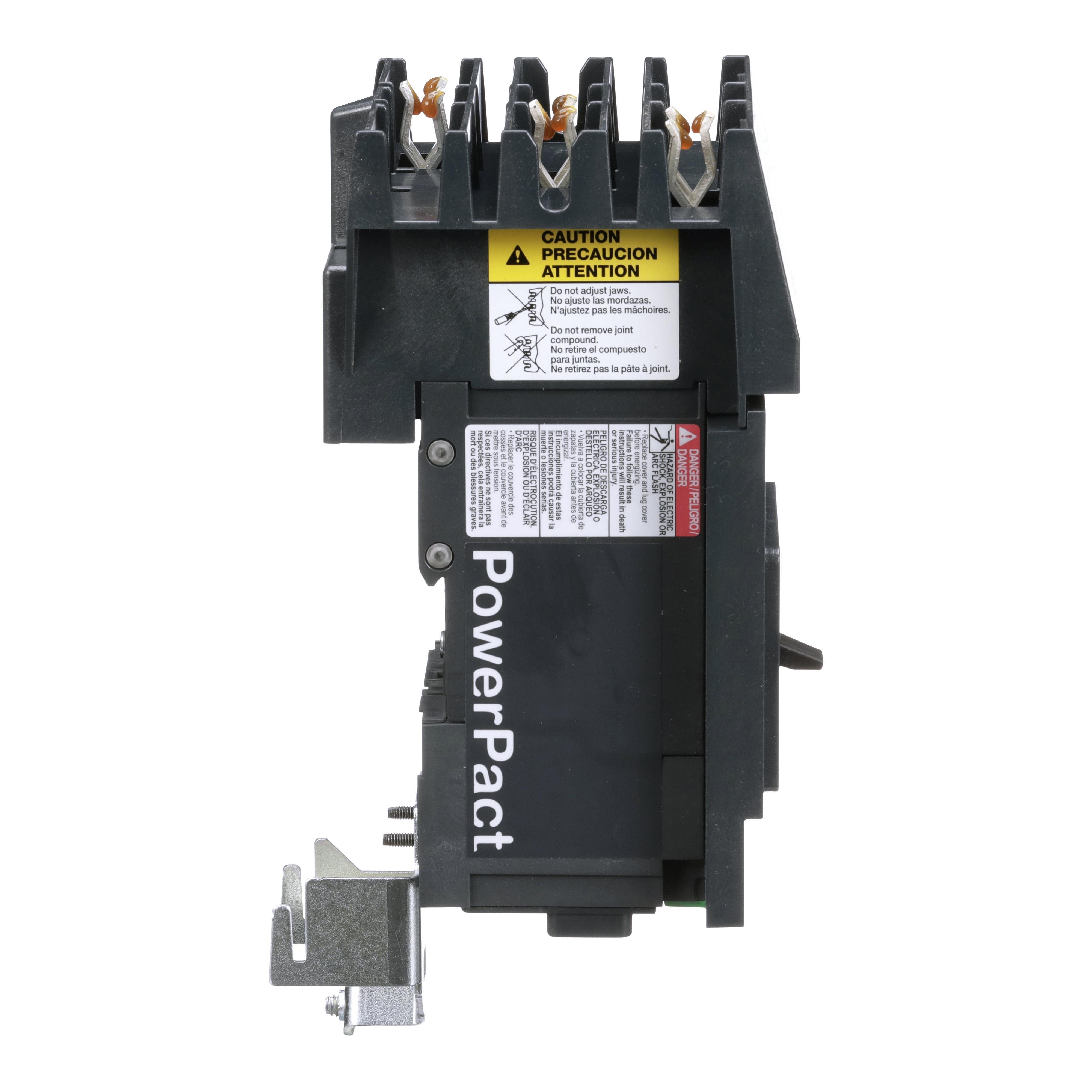 Picture of BGA36015 - Circuit breaker, PowerPacT B, 15A, 3 pole, 600Y/347VAC, 18kA, I-Line, thermal magnetic, 80%, ABC