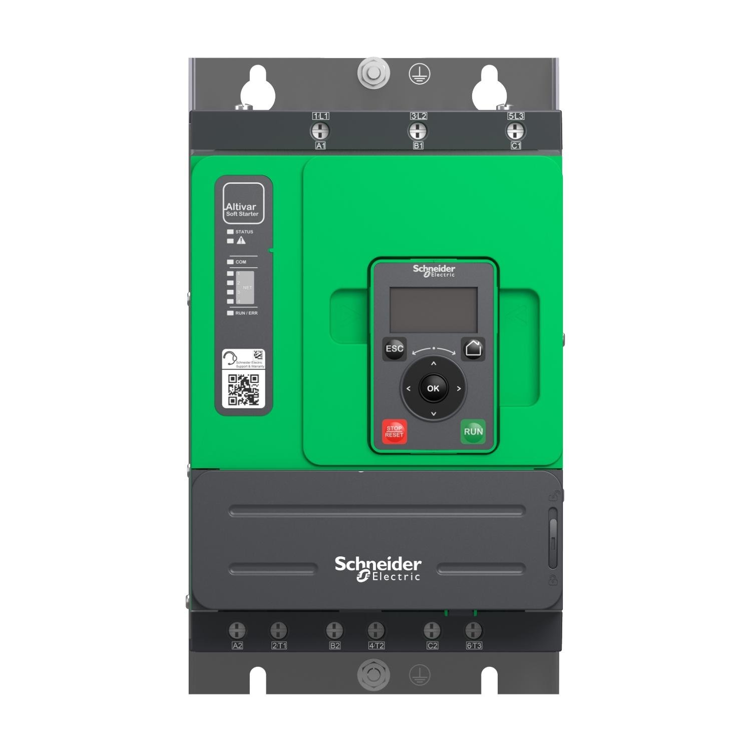 Picture of ATS480D32Y - Soft starter, Altistart 480, 32A, 208 to 690V AC, control supply 110 to 230V AC