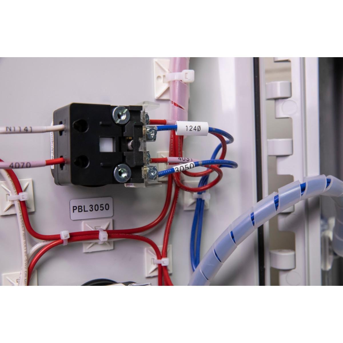 Picture of M-125-1-342 - BMP51 BMP53 PermaSleeve Polyolefin Wire Marking Sleeves, Cartridge of 80 Each, 0.235" H x 1.1677" W