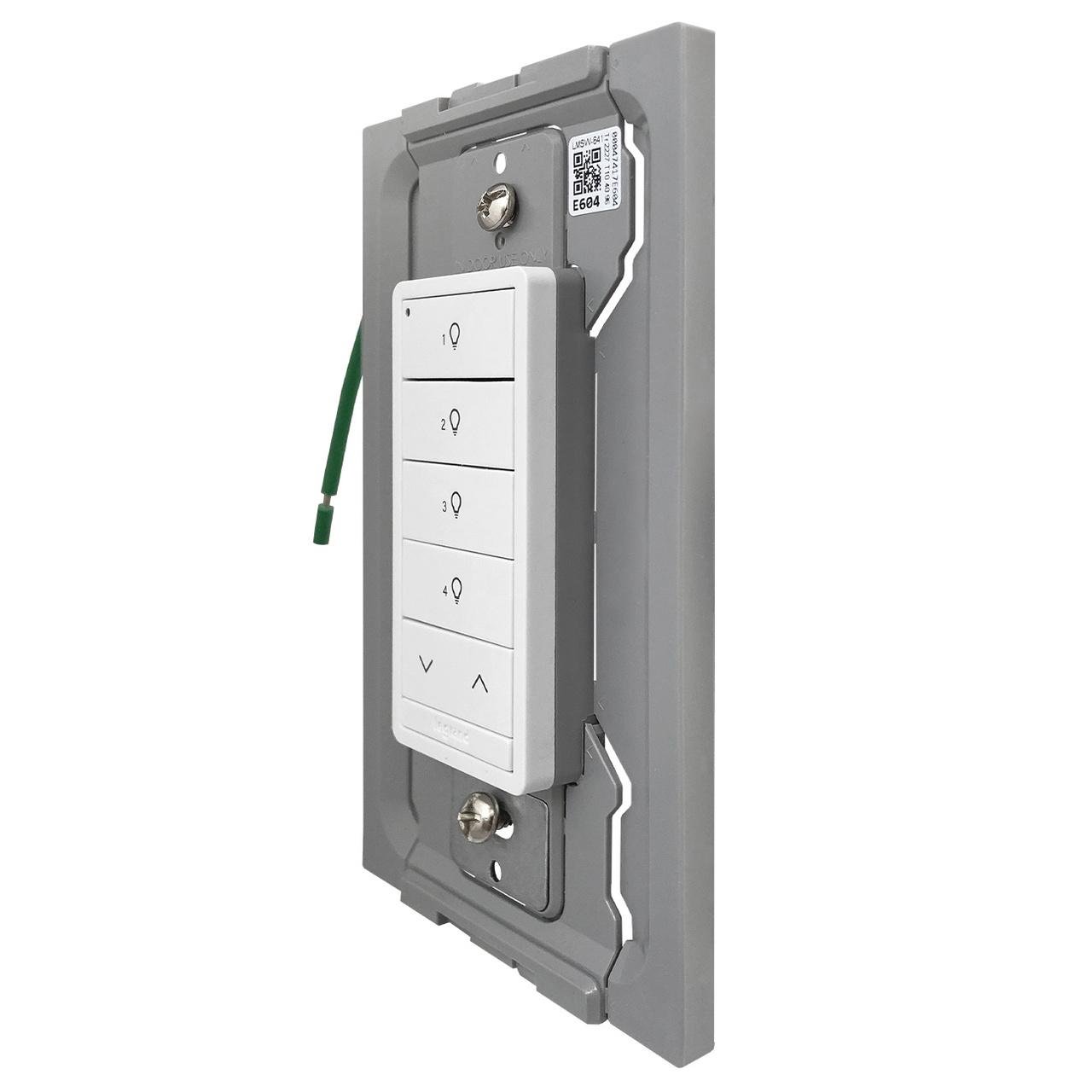 LMSW-641-S-W - DLM Wireless Slim Switch, 4B 1R, White