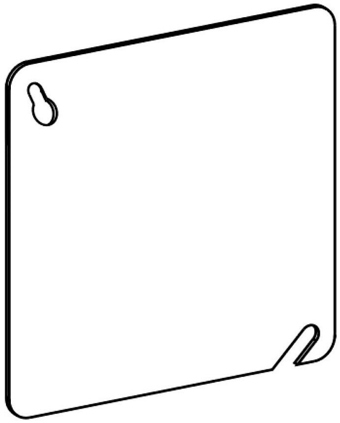 4BC - 4" Square Flat Blank Cover