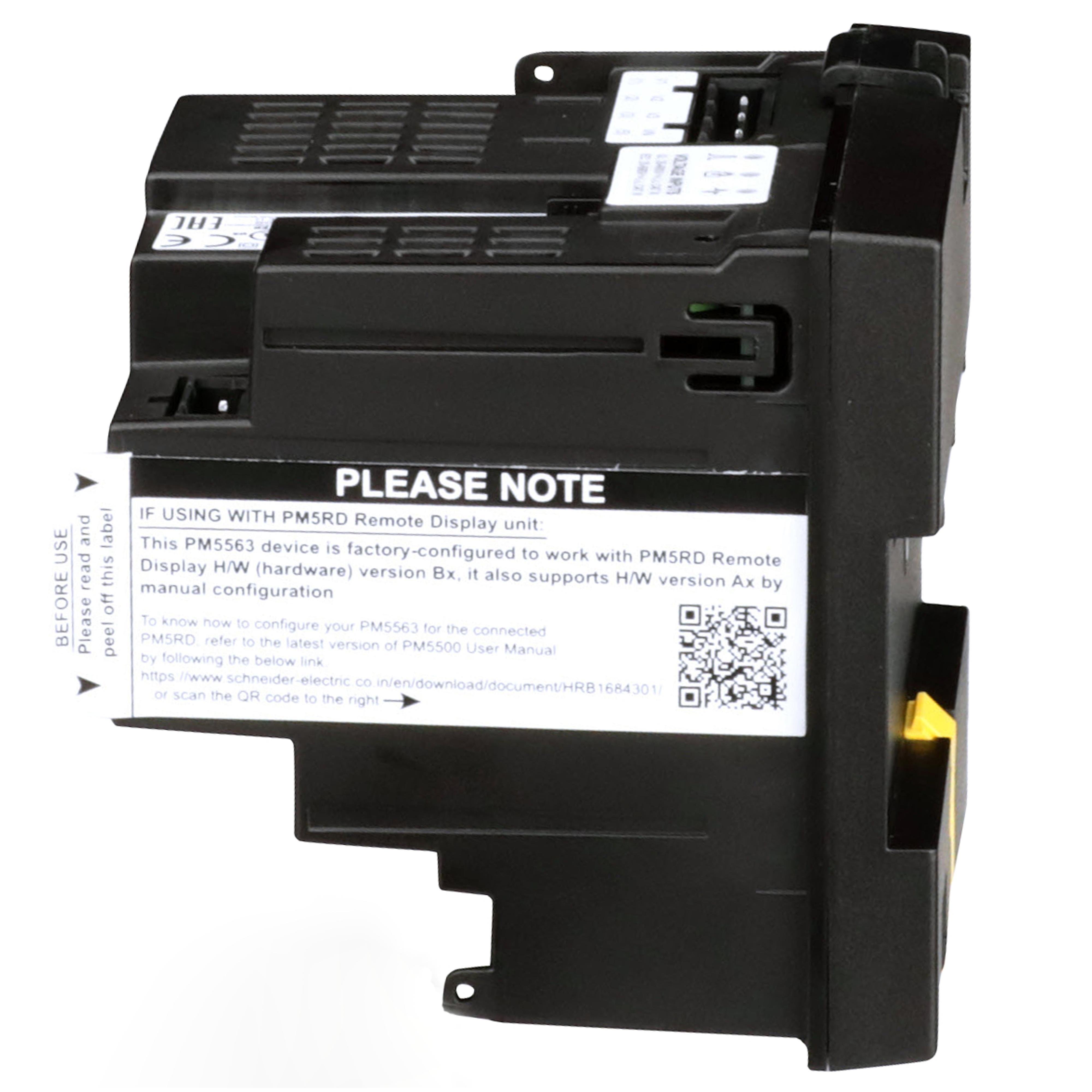 Picture of METSEPM5563 - power meter PowerLogic PM5563, 2 ethernet, up to 63th Harmonic, 1,1MB 4DI/2DO 52 alarms, DIN mounted