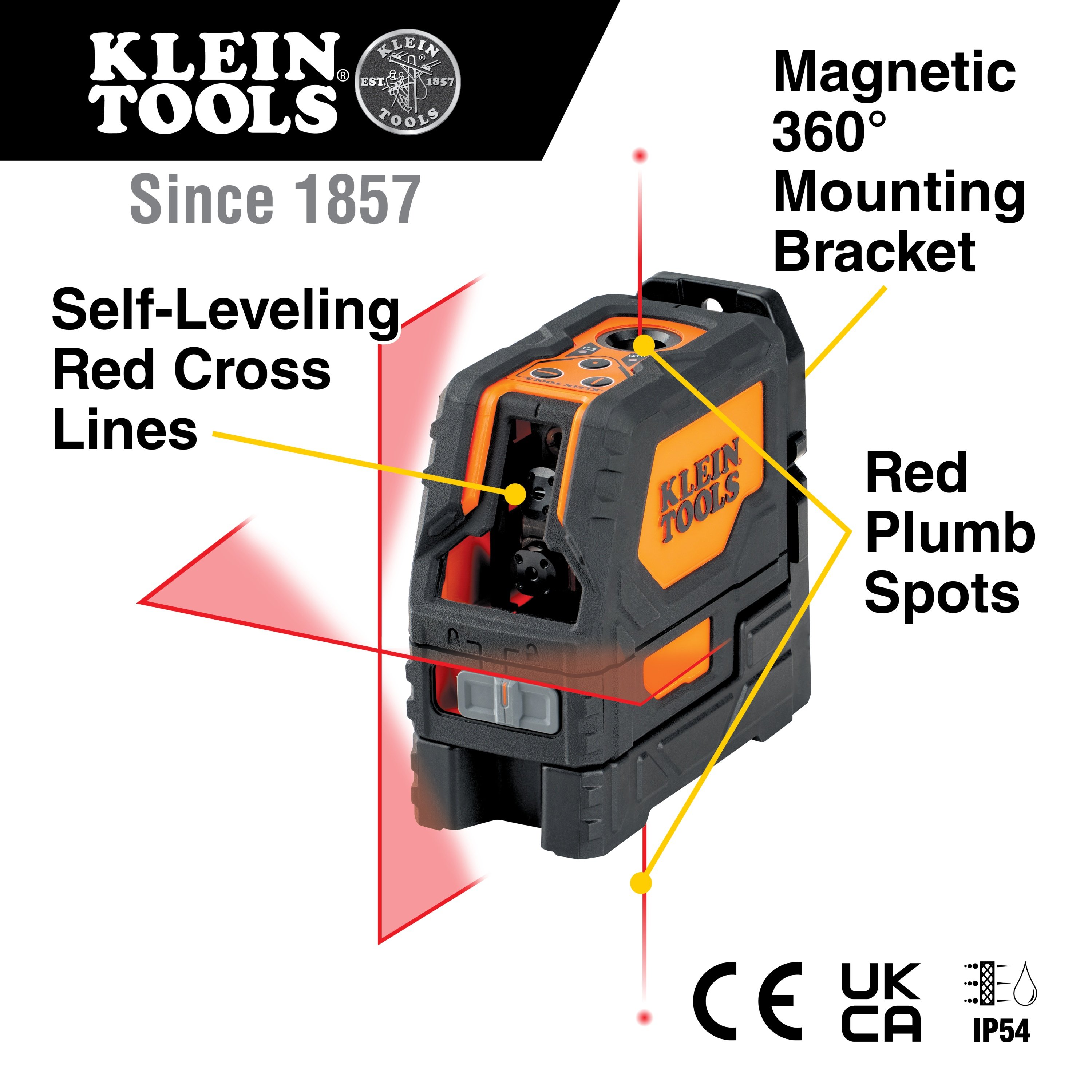 Picture of 93LCLS - Laser Level, Self-Leveling Red Cross-Line Level and Red Plumb Spot
