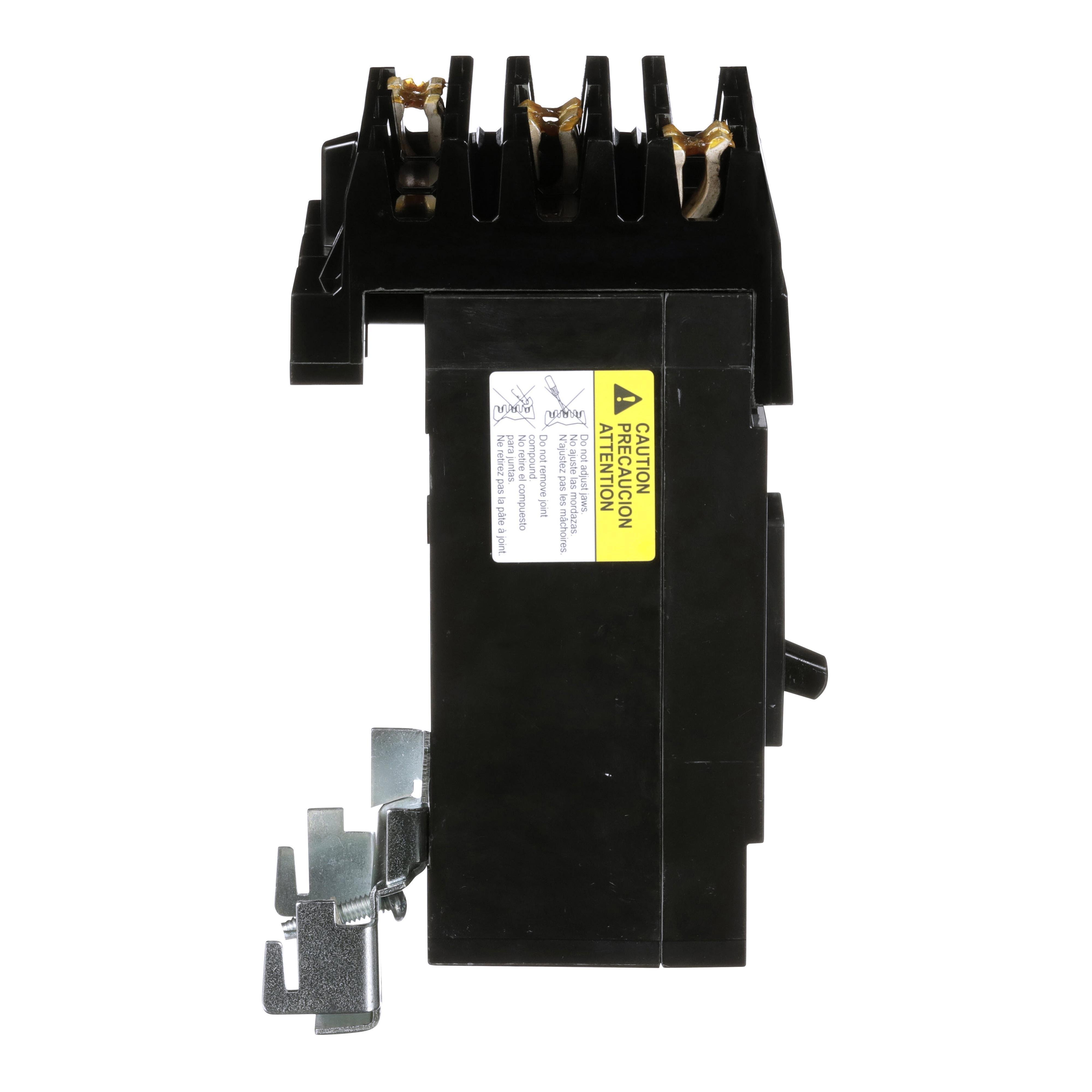 Picture of QGA32150 - Circuit breaker, PowerPacT Q, 150A, 3 pole, 240VAC, 65kA, I-Line, thermal magnetic, 80%, ABC