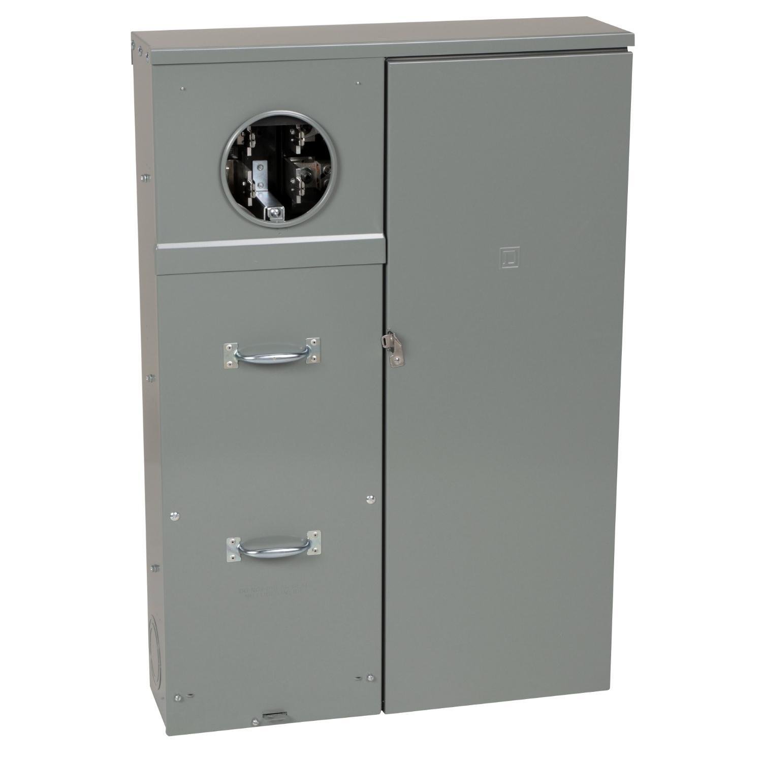 Picture of SU3040D400CB - All in one, Homeline, CSED, ringed socket, 400A, surface/semi, 30 spaces, 40 circuits, 25kA SCCR, 320 manual bypass