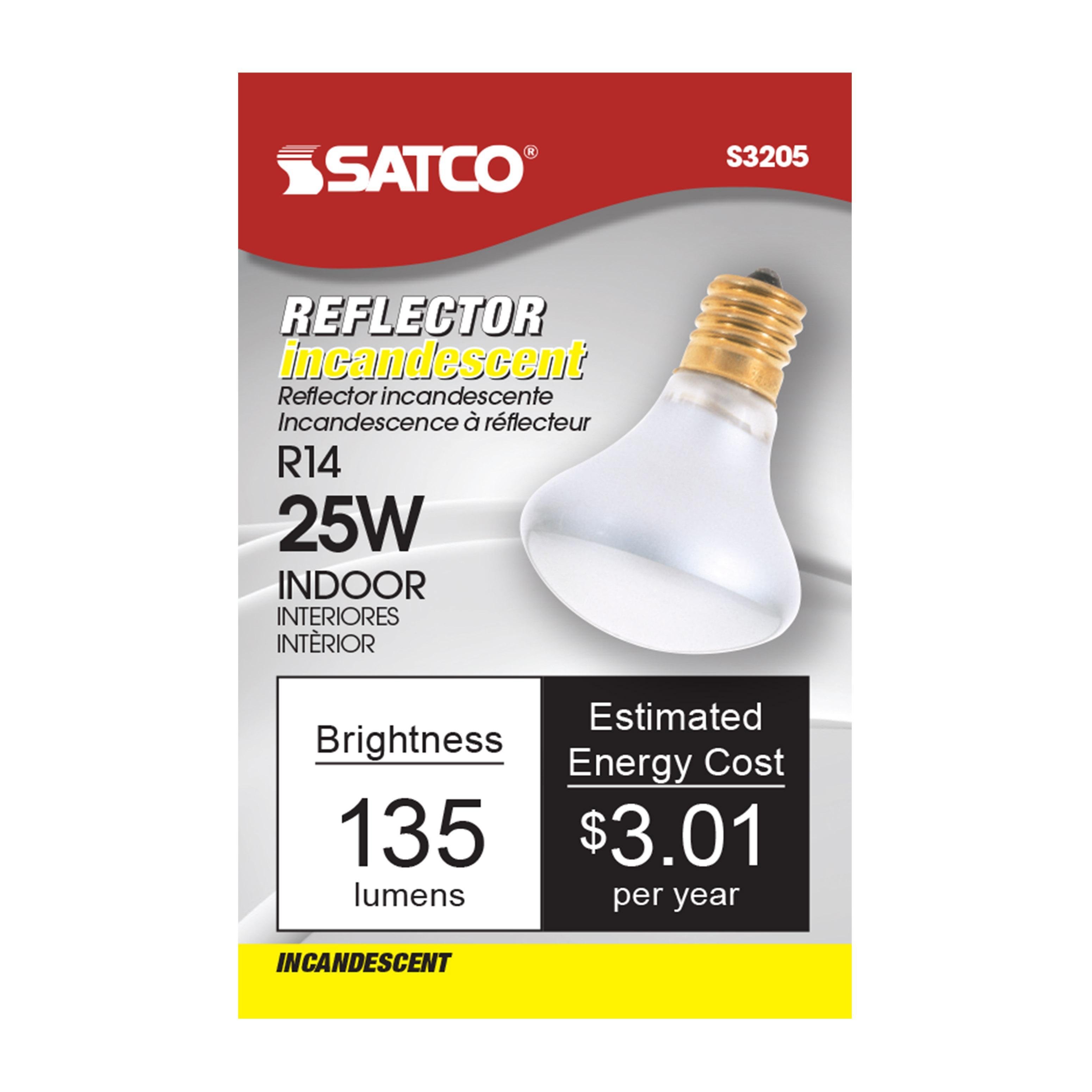 Picture of S3205 - 25 Watt R14 Incandescent - Frost - 1500 Average rated hours - 135 Lumens - Intermediate base - 120 Volt