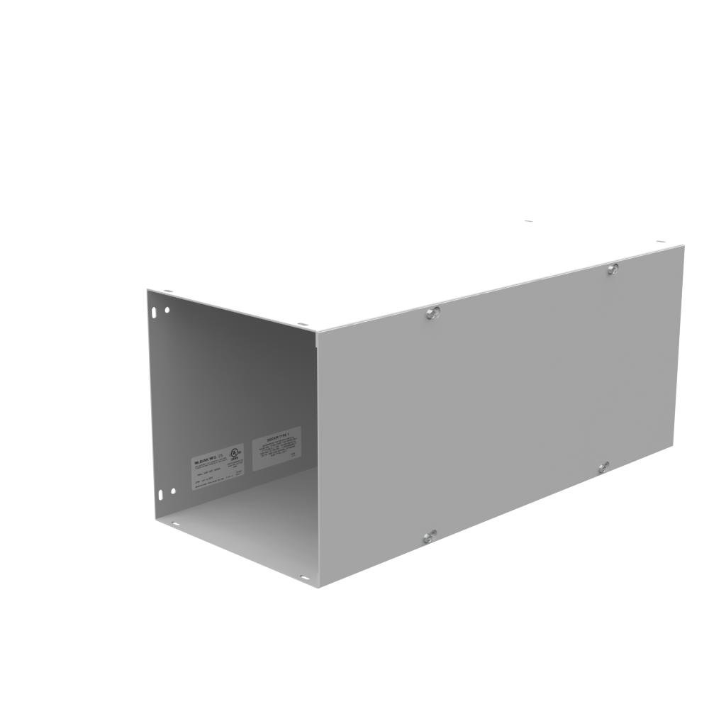 Picture of 101024-GSC1-NK - 10x24X10 Screw Cover Wireway Type 1 UL Listed Steel No Knockouts ANSI 61 Gray