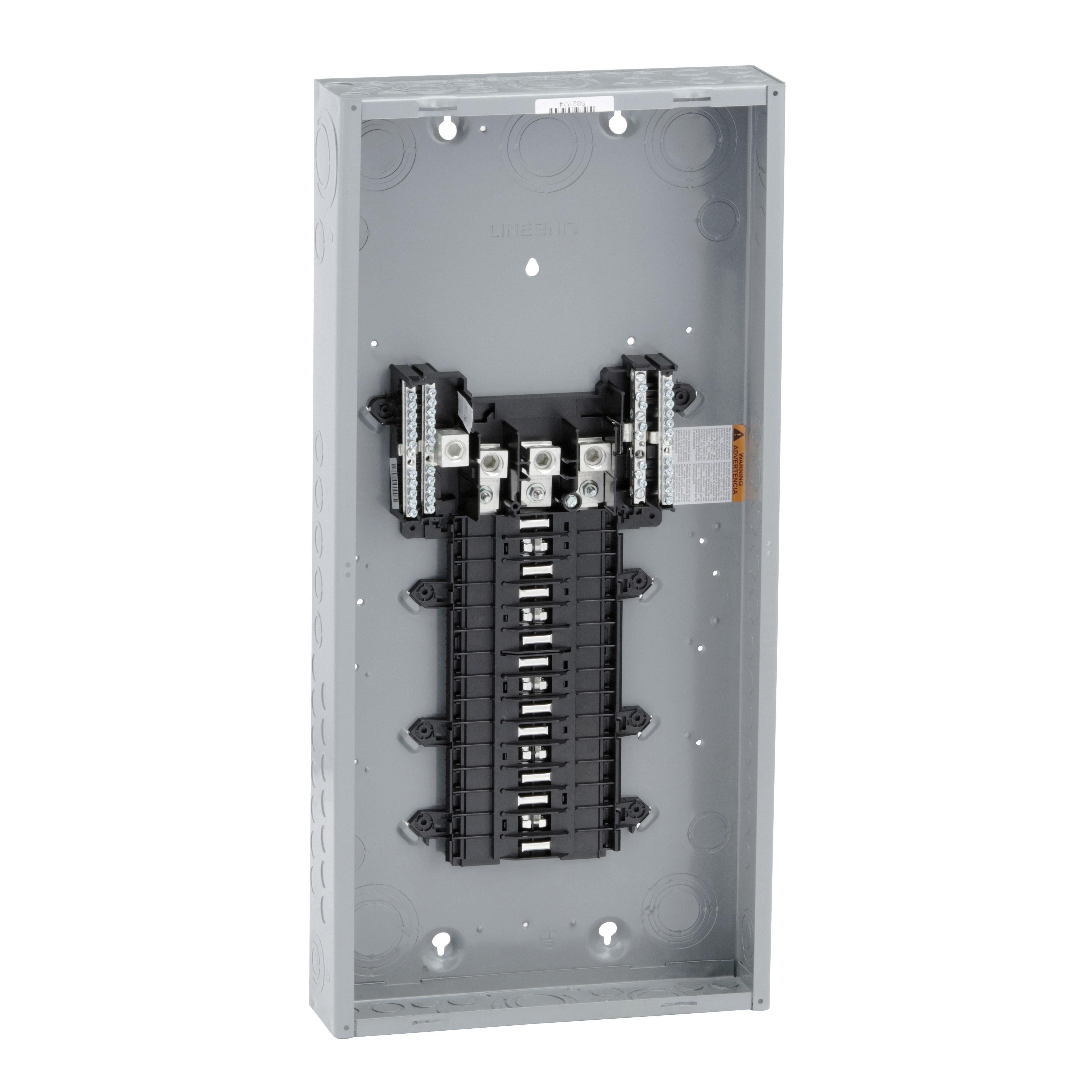 QO330L200G - Load center, QO, 3 phase, 30 spaces, 30 circuits, 200A fixed main lugs, NEMA1, gnd bar, UL